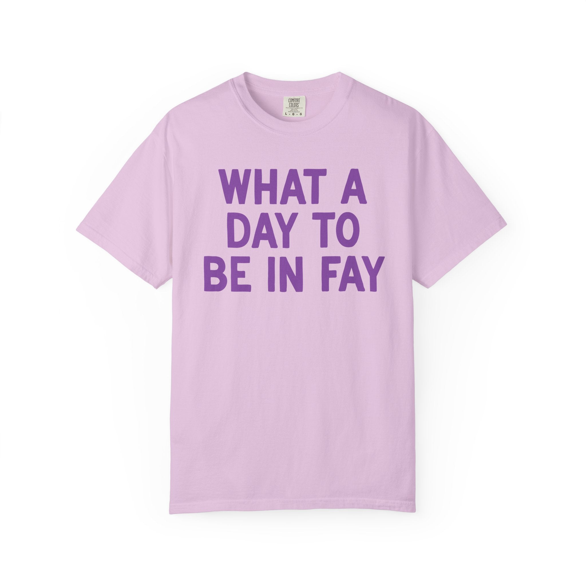 What a Day to Be in Fay Tee Shirt: Cute Fayetteville Arkansas Monochromatic T-Shirt for Friend Living in Northwest Arkansas