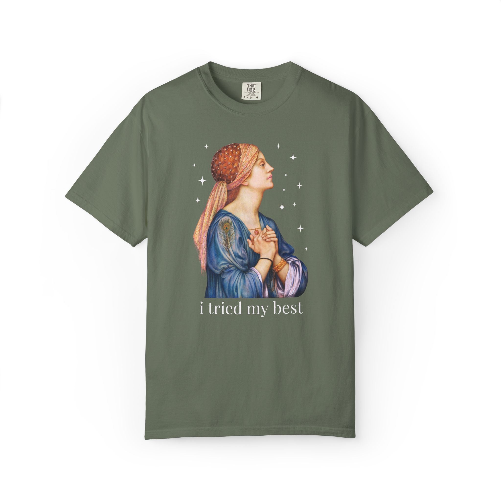 I Tried My Best: Funny Art History T-Shirt for Art Historian or Museum Lover, Funny New Mama or College Student Famous Painting Tee