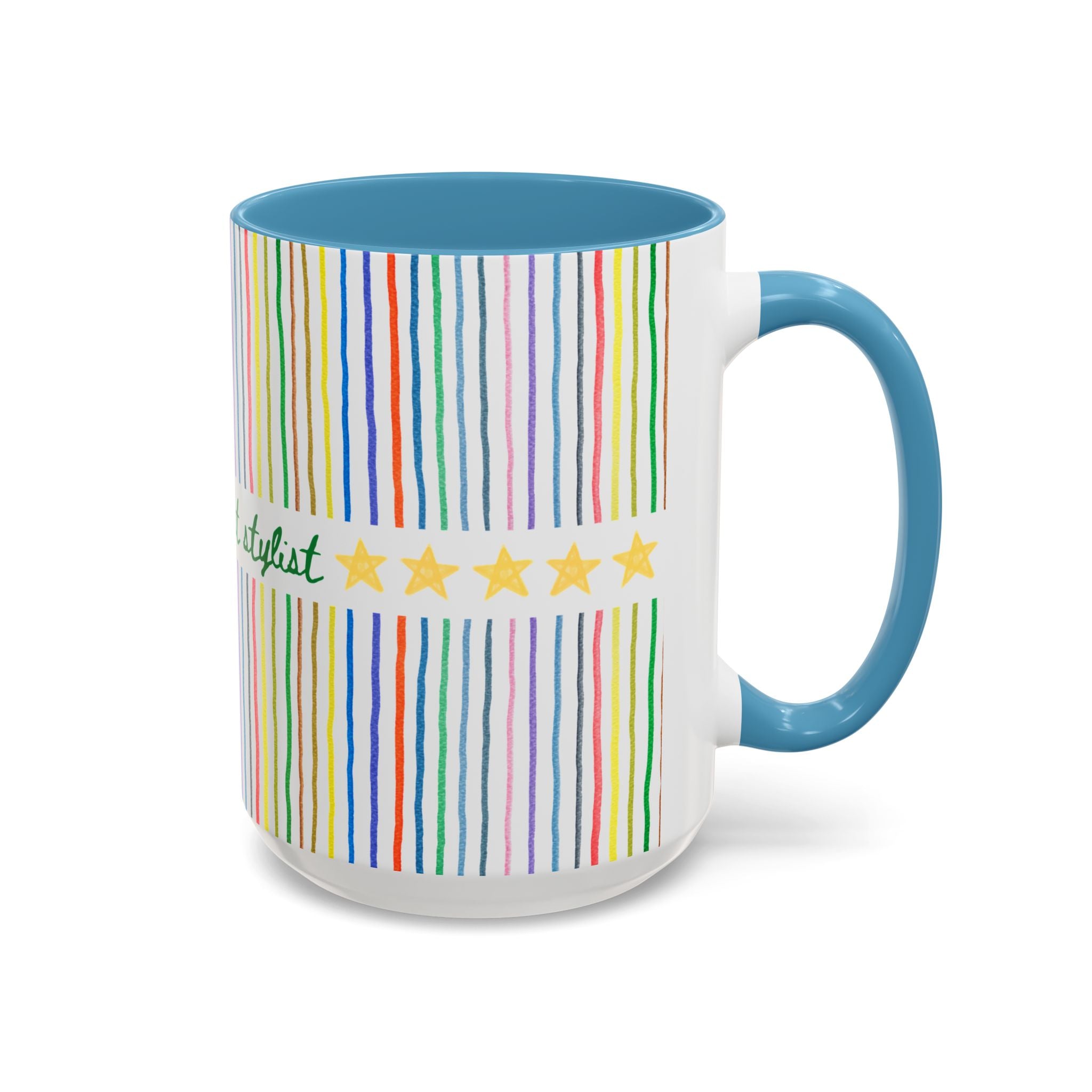 World's Best Stylist Coffee Mug: 15 Oz Coffee Mug for Hair Stylist, Cute Thank You or Appreciation Gift for Hair Stylist, Gift from Client