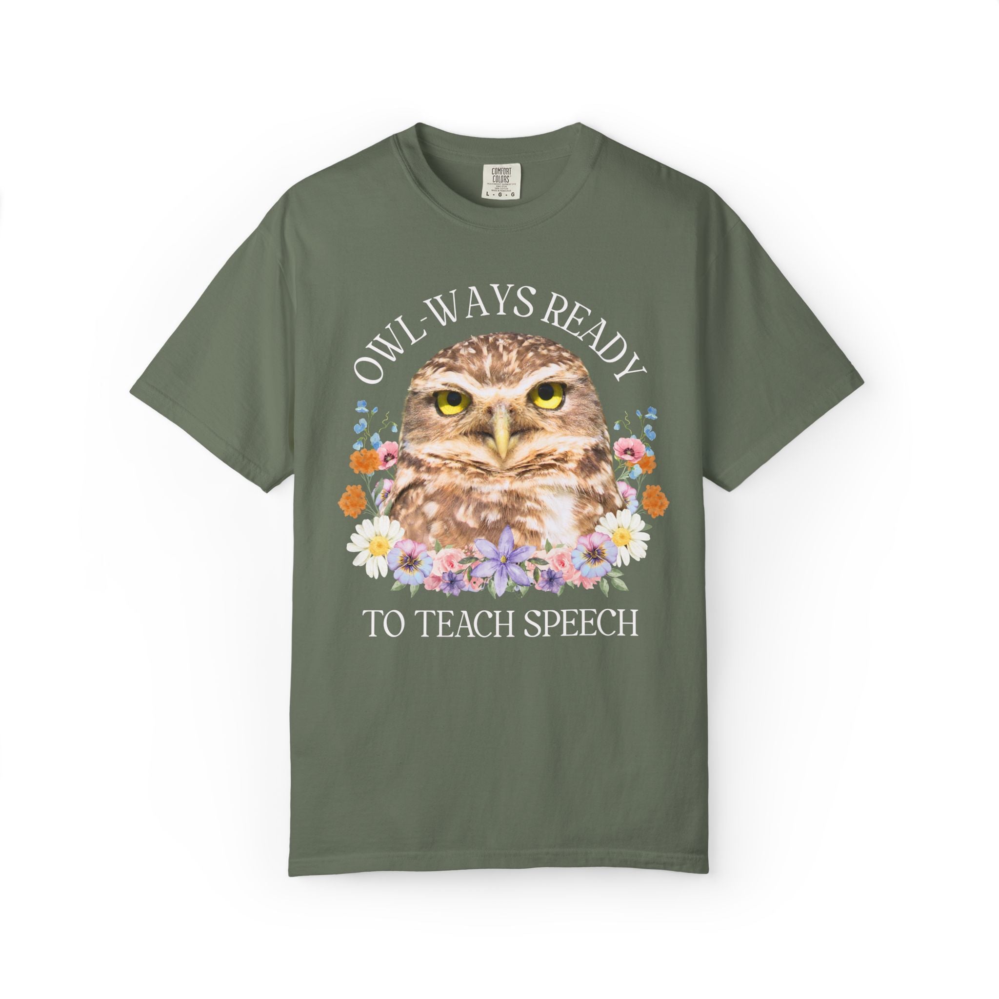 Owl High School Matching Teacher T-Shirt for School Office Staff, Funny Animal Lover T-Shirt for School Administration or Middle School Math