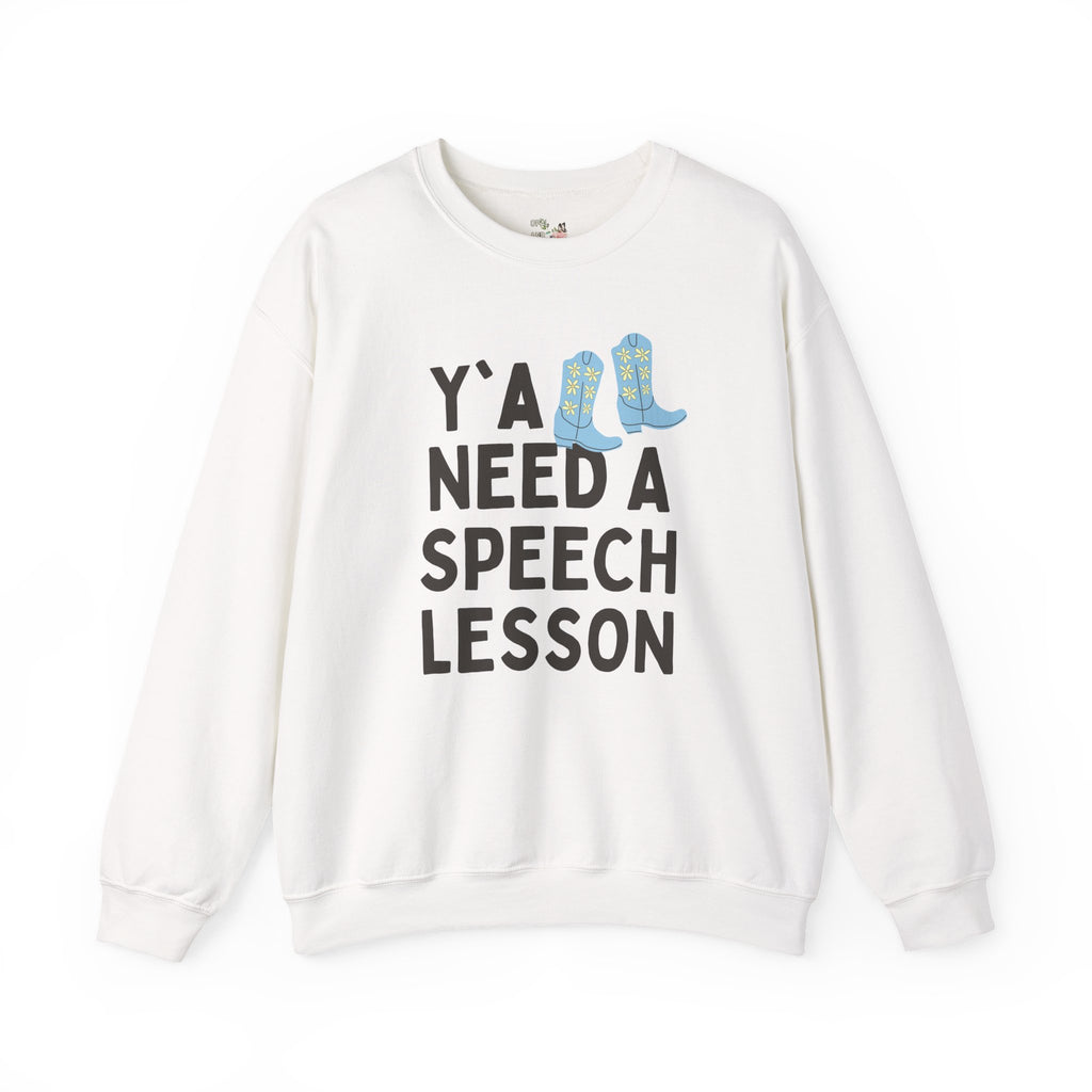 Speech Teacher Sweatshirt for Speech Therapist, Funny Saying Western Aesthetic Shirt for Speech Language Pathologist, Silly SLP Major Shirt