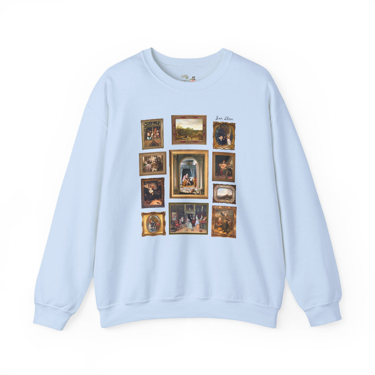Jan Steen Dutch Golden Age Art History Buff Sweatshirt for European Art Historian or Humanities Teacher, Woman at Her Toilet Famous Painting