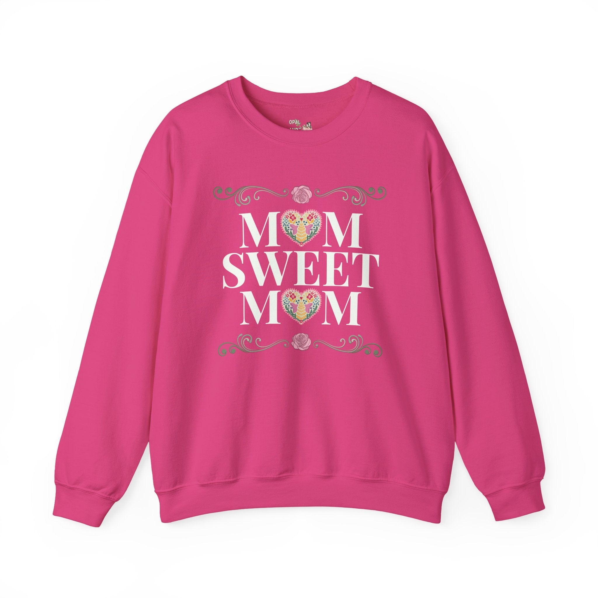 Mom Sweet Mom Sweatshirt for Mom of Twins or Mama of Teenagers, Cute Mother's Day Gift from Daughter or Son, Kitschy 90s Throwback Mama Crewneck