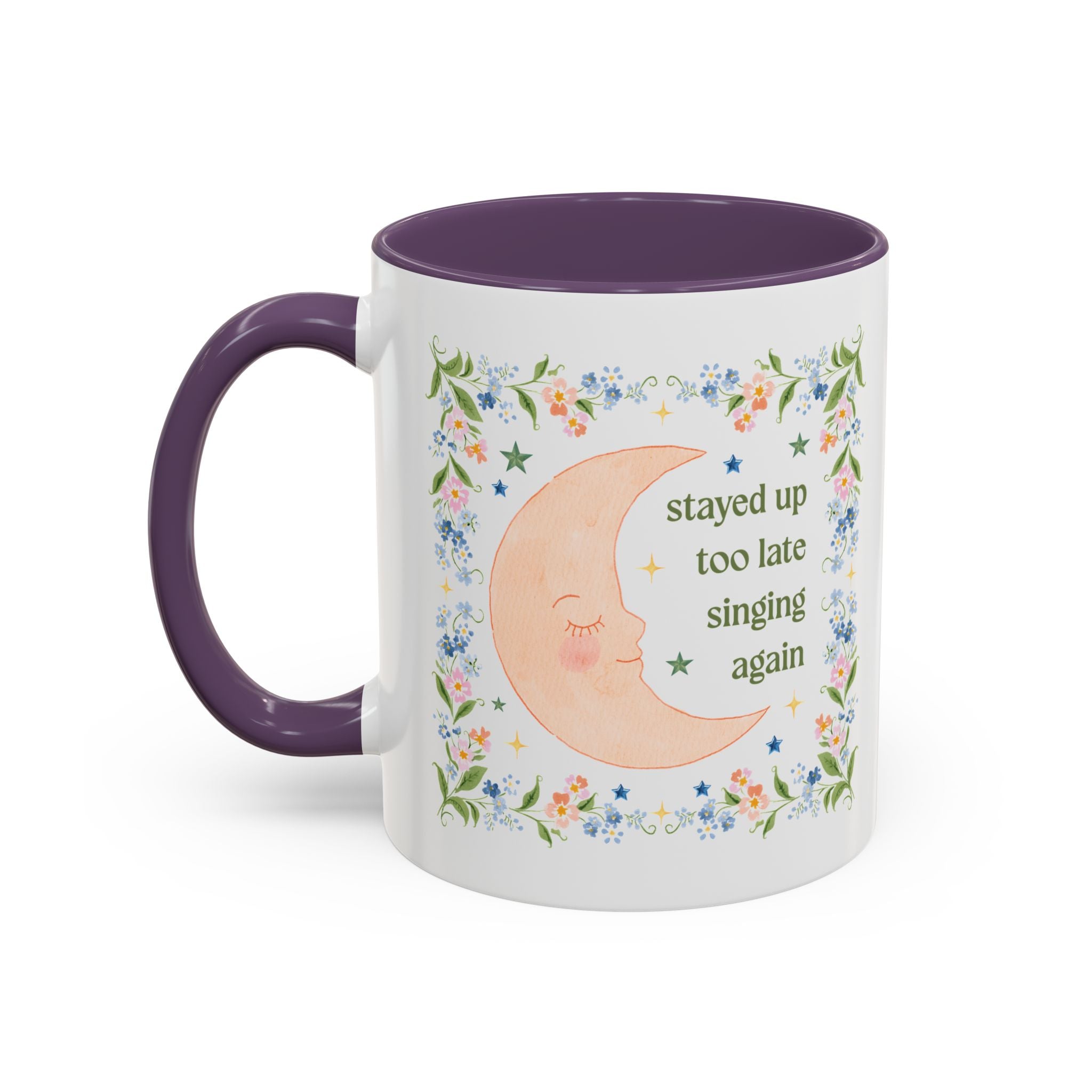 Stayed Up Too Late Singing Again: 11 Oz Coffee Mug for Singer or Friend Who Loves Singing, Cute Choir Class Bulk Gift