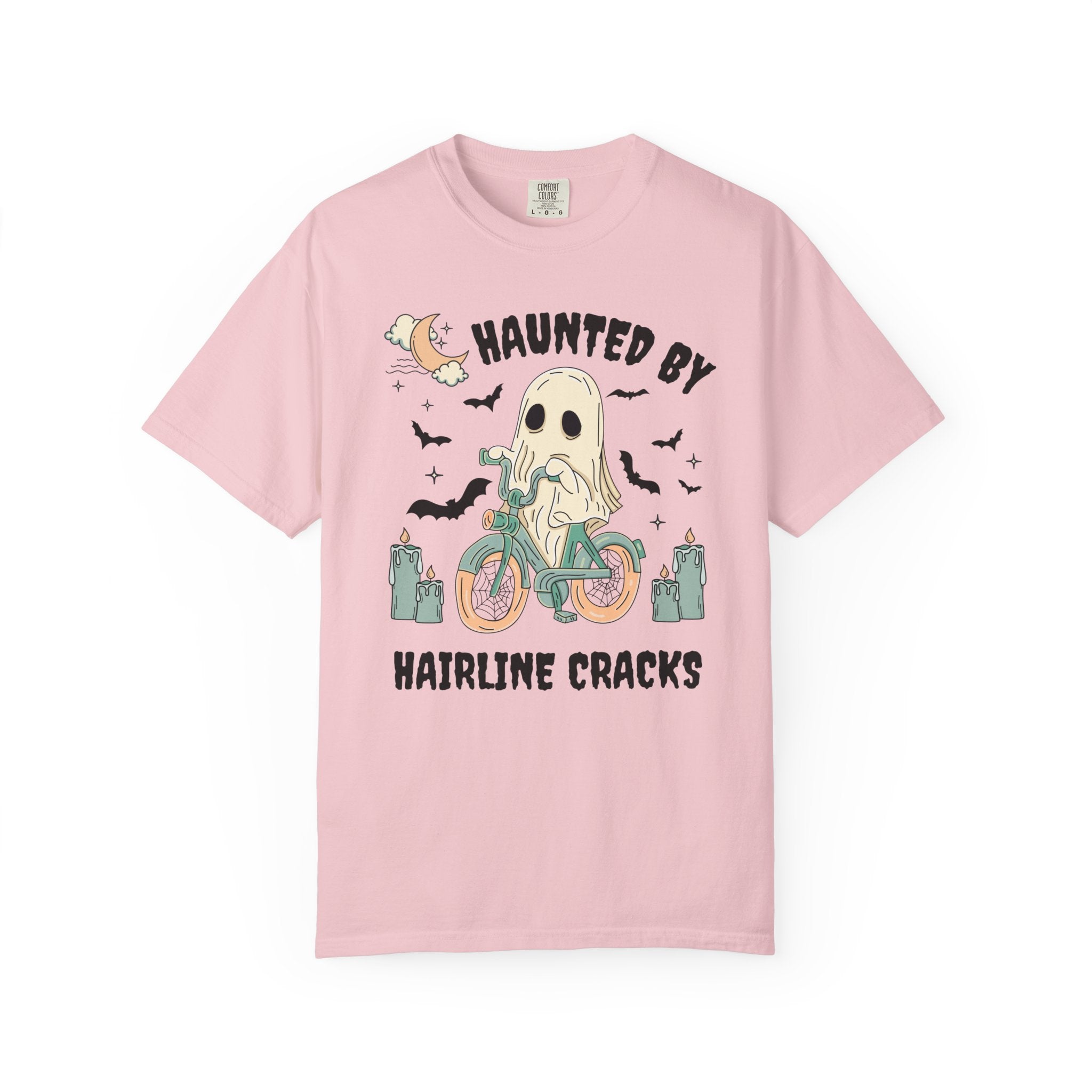 Cozy Pottery Shirt for Ceramic Artist: Haunted By Hairline Cracks | Funny Ghost Gift for Ceramic Art Teacher or Potter, Funny Pottery Gift