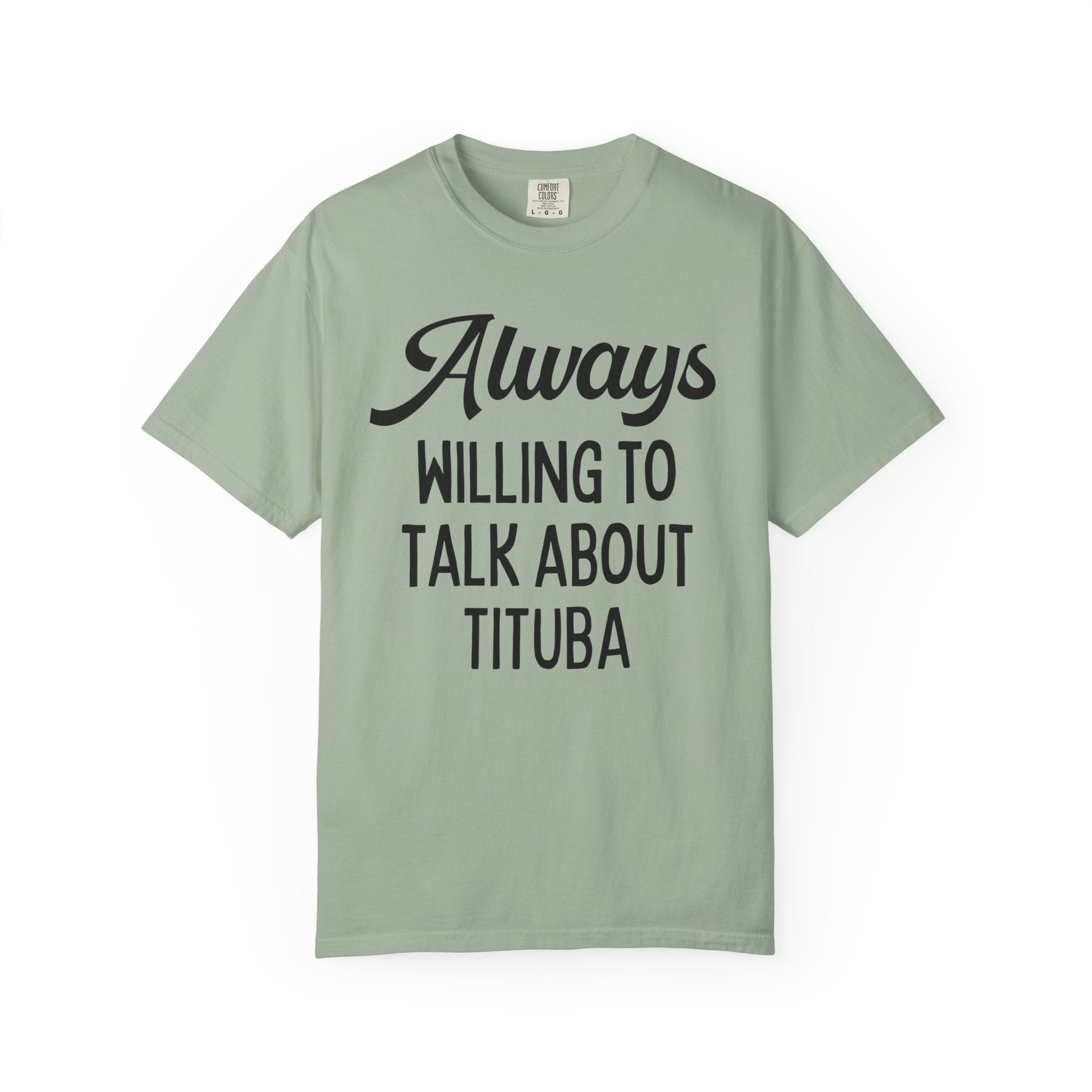 Spooky American History Tee Shirt: Always Willing to Talk About Tituba | Massachusetts History Tee Shirt, Salem Witch Trials History Shirt