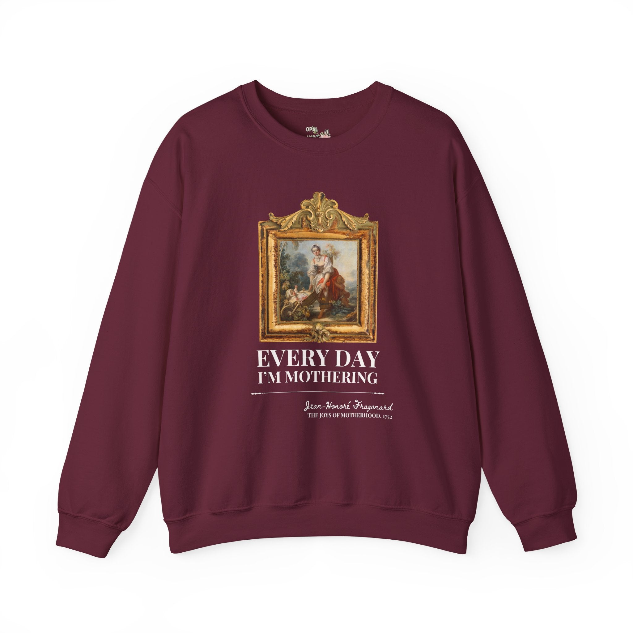 Art History Sweatshirt for Moms Who Love Jean-Honoré Fragonard and Rococo Art History, Funny Saying Shirt for Mom of Twins or Triplets