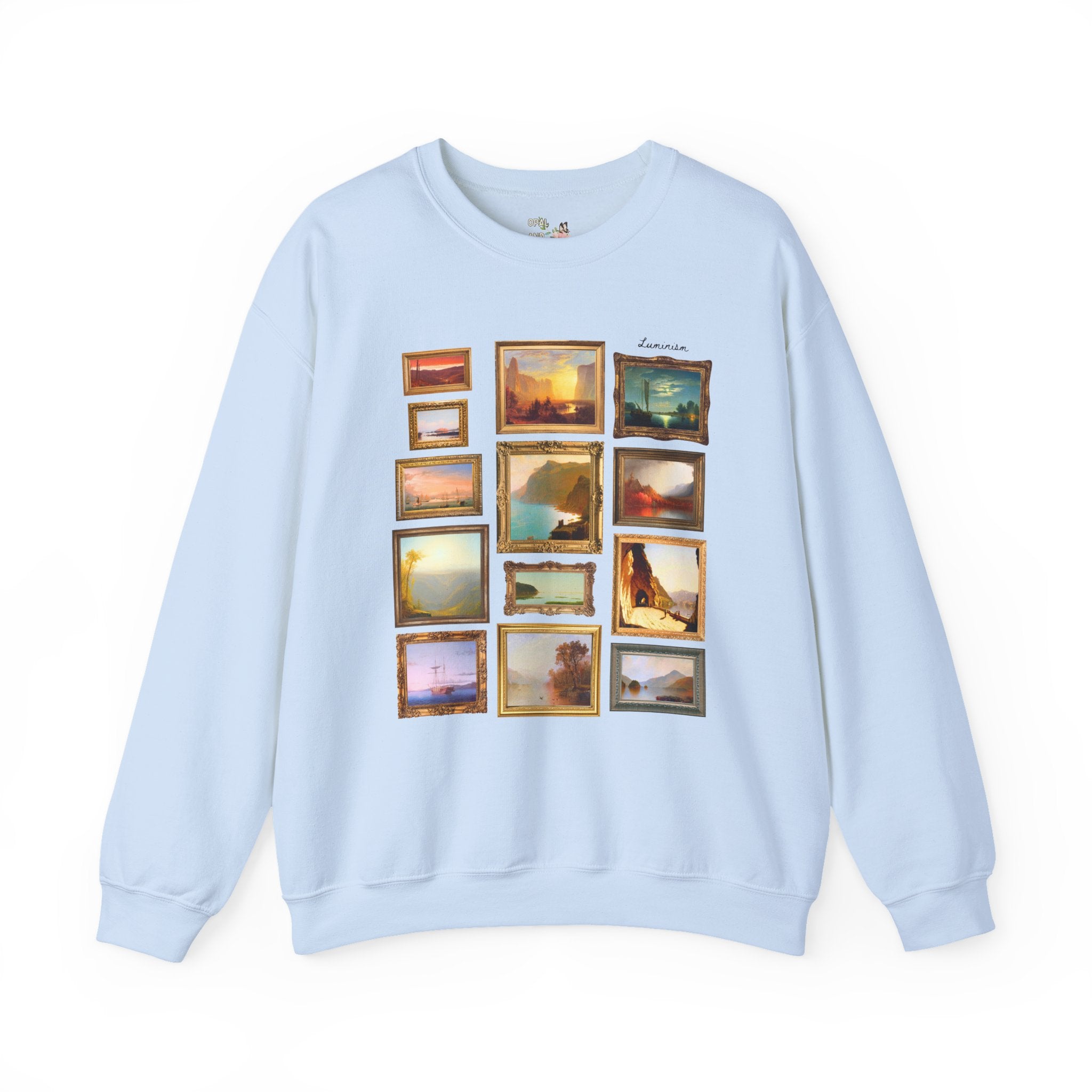 Luminism Art History Lover Gift with Famous Paintings, 19th Century American Art History, Hudson River School Art History Lover Sweatshirt