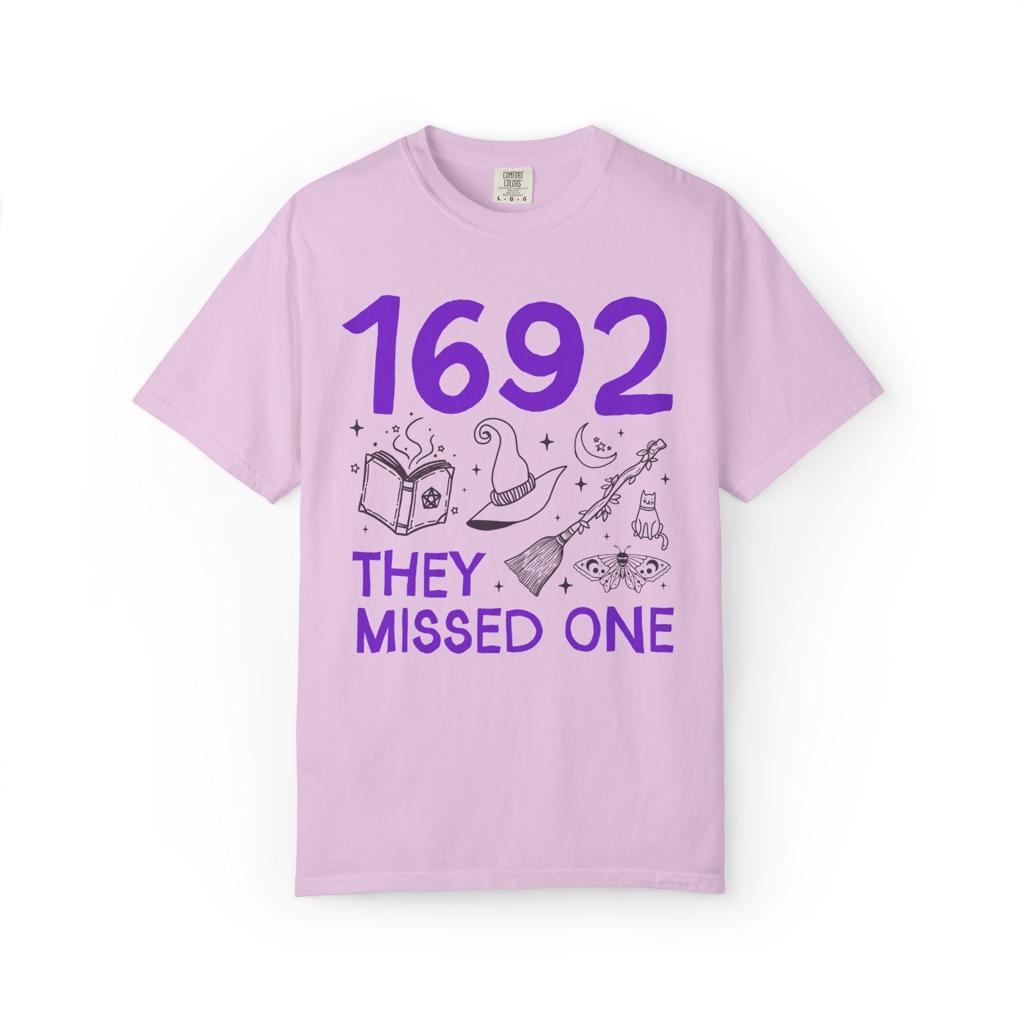1692 They Missed One Salem Witch Trials History Buff Tee Shirt, Spooky History T-Shirt for Halloween, Goblincore Fall Women's History Tee - Opal and June