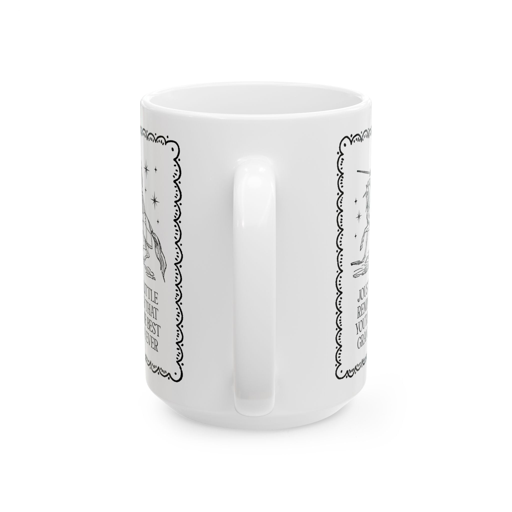 Joust a Little Reminder That You're the Best Grandma Ever: Funny Medieval History Buff Middle Ages Aesthetic Coffee Lover Gift for Grandma, Gift from Teen Grandson