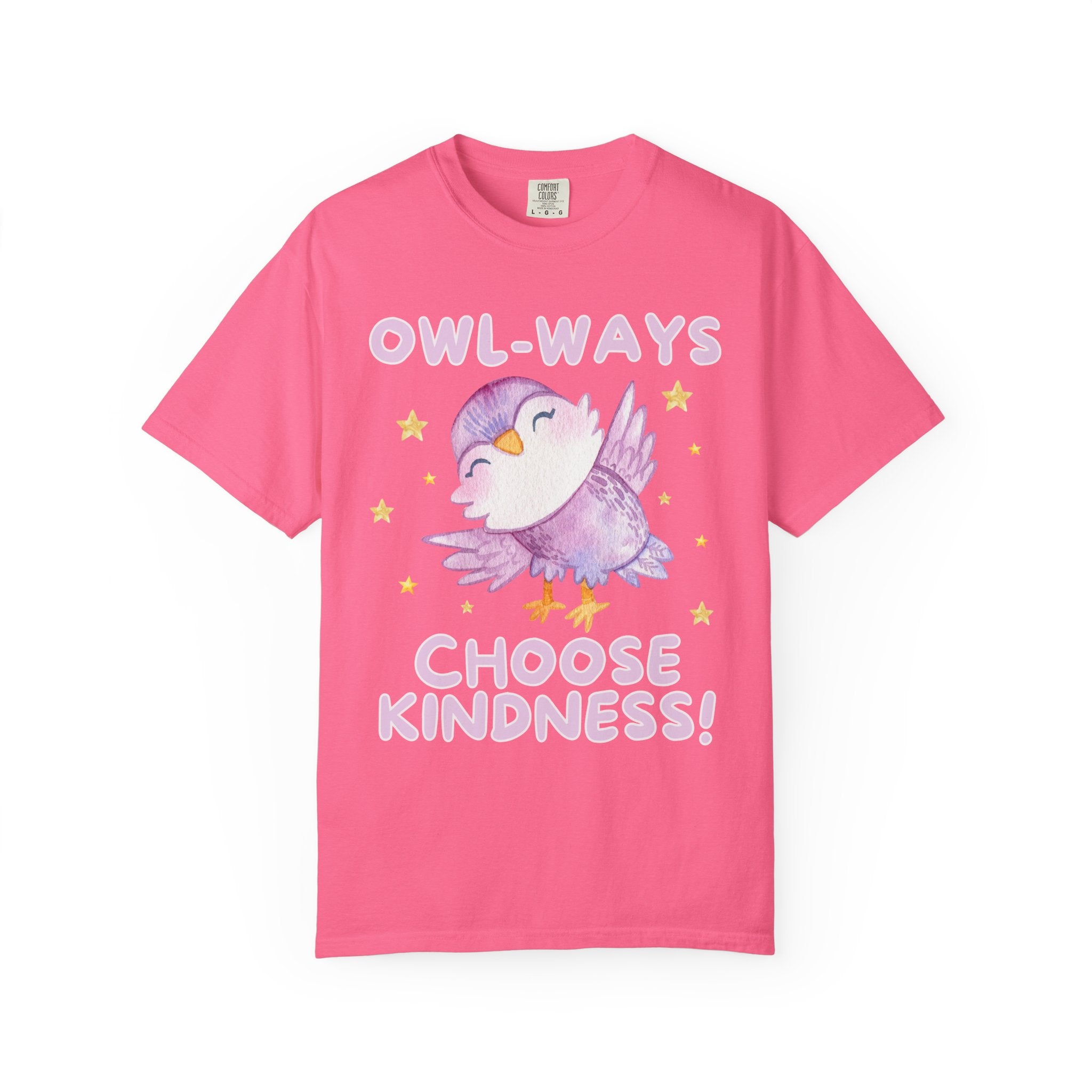 Cute School Teacher or School Librarian Tee Shirt for Friend Who Loves Owls: Owl-Ways Choose Kindness! Positive Affirmation Tee for Teacher