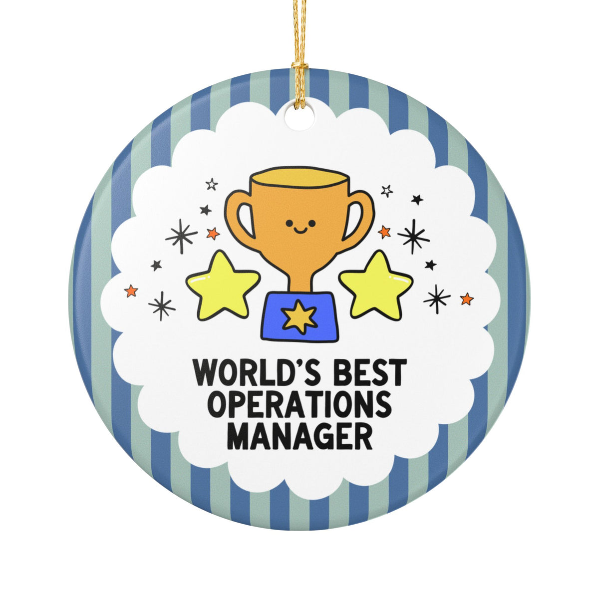 World's Best Operations Manager: Funny Co-Worker Gift for Operations Management Team, Gift for Employee or Operations Manager Boss