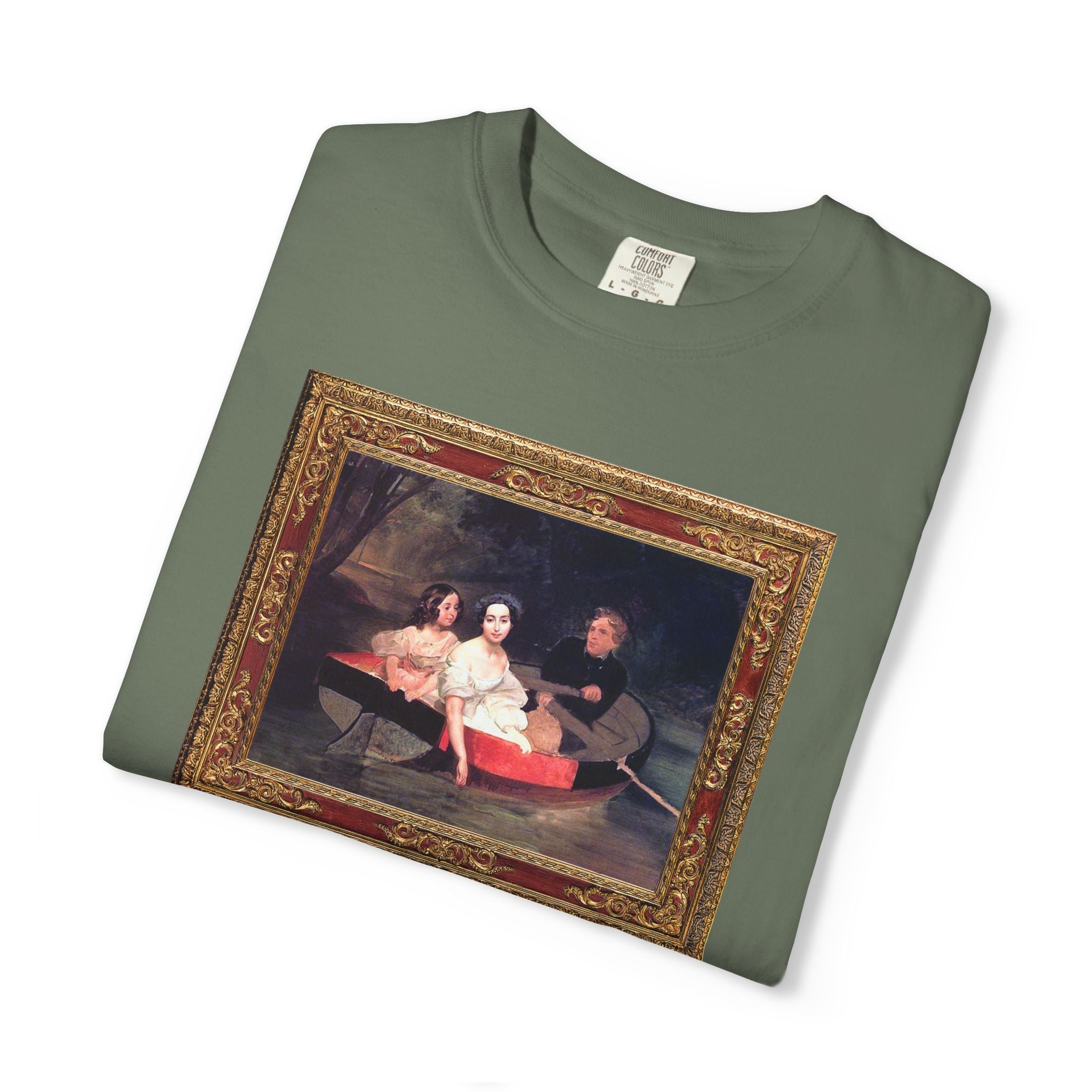 Probably Thinking About History Tee Shirt with Famous Painting: Cute Art History Buff or History Professor T-Shirt for History Lover