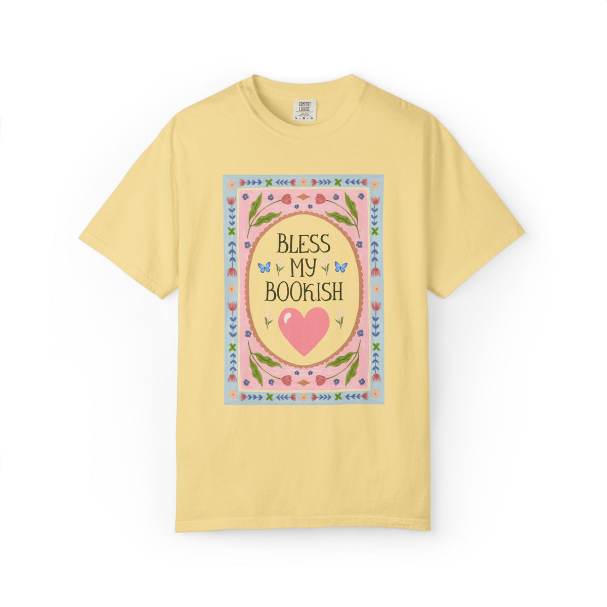 Bless My Bookish Heart Book Lover T-Shirt for Romance Reader or Classic Literature Bookworm, Cute School Librarian or Fantasy Reader Gift