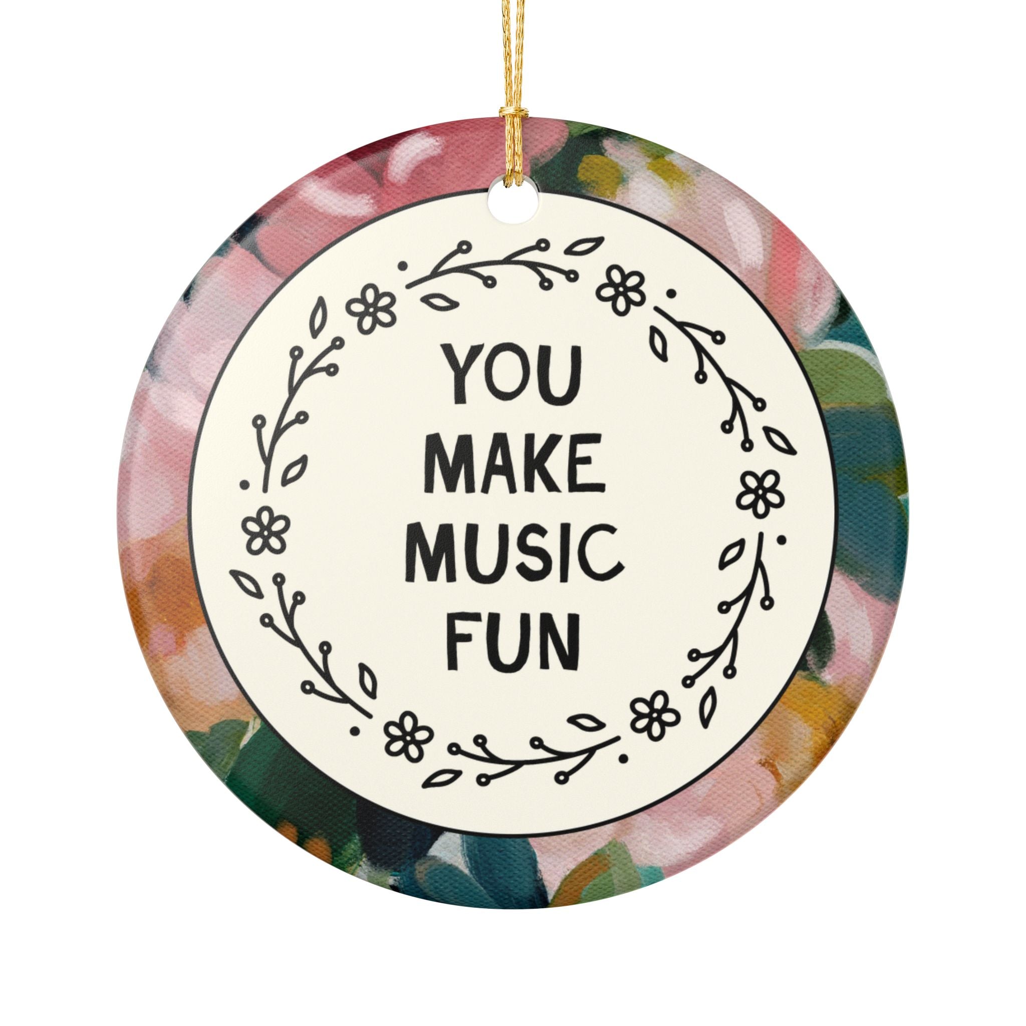 Music Teacher or Music Lover Gift for Musician: You Make Music Fun Teacher Appreciation Ornament for Elementary School Music Teacher