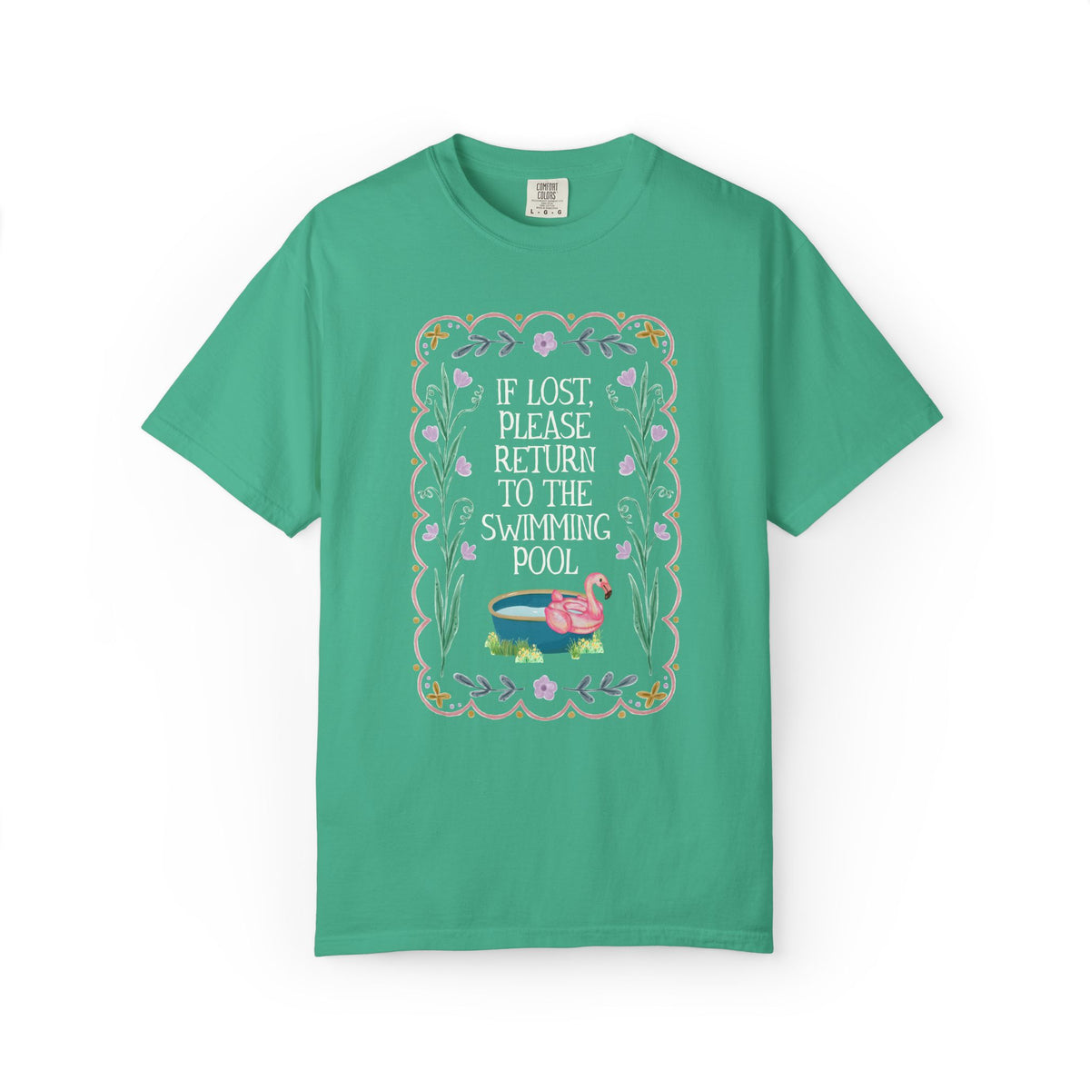 Gift for Swimmer: If Lost, Please Return to the Swimming Pool, Funny Sarcastic Nostalgic T-Shirt for Mom with a Pool or High School Swim Team