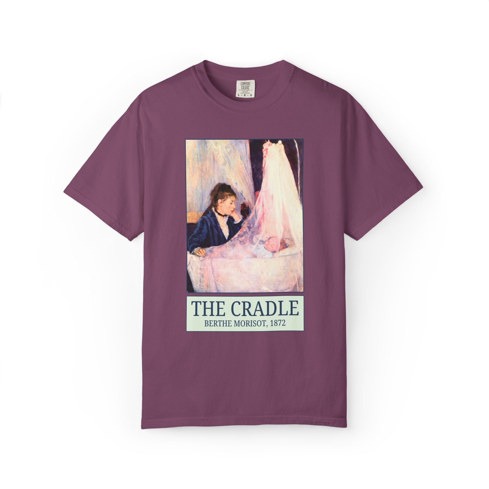 The Cradle by Berthe Morisot Art History Buff Tee Shirt: Famous Painting, Museum Lover Art Historian Gift for New Mom, Gift from Daughter