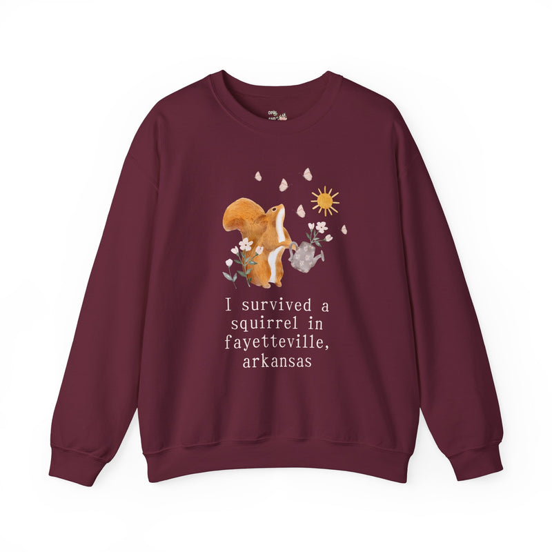 Funny Squirrel Sweatshirt: Fayetteville