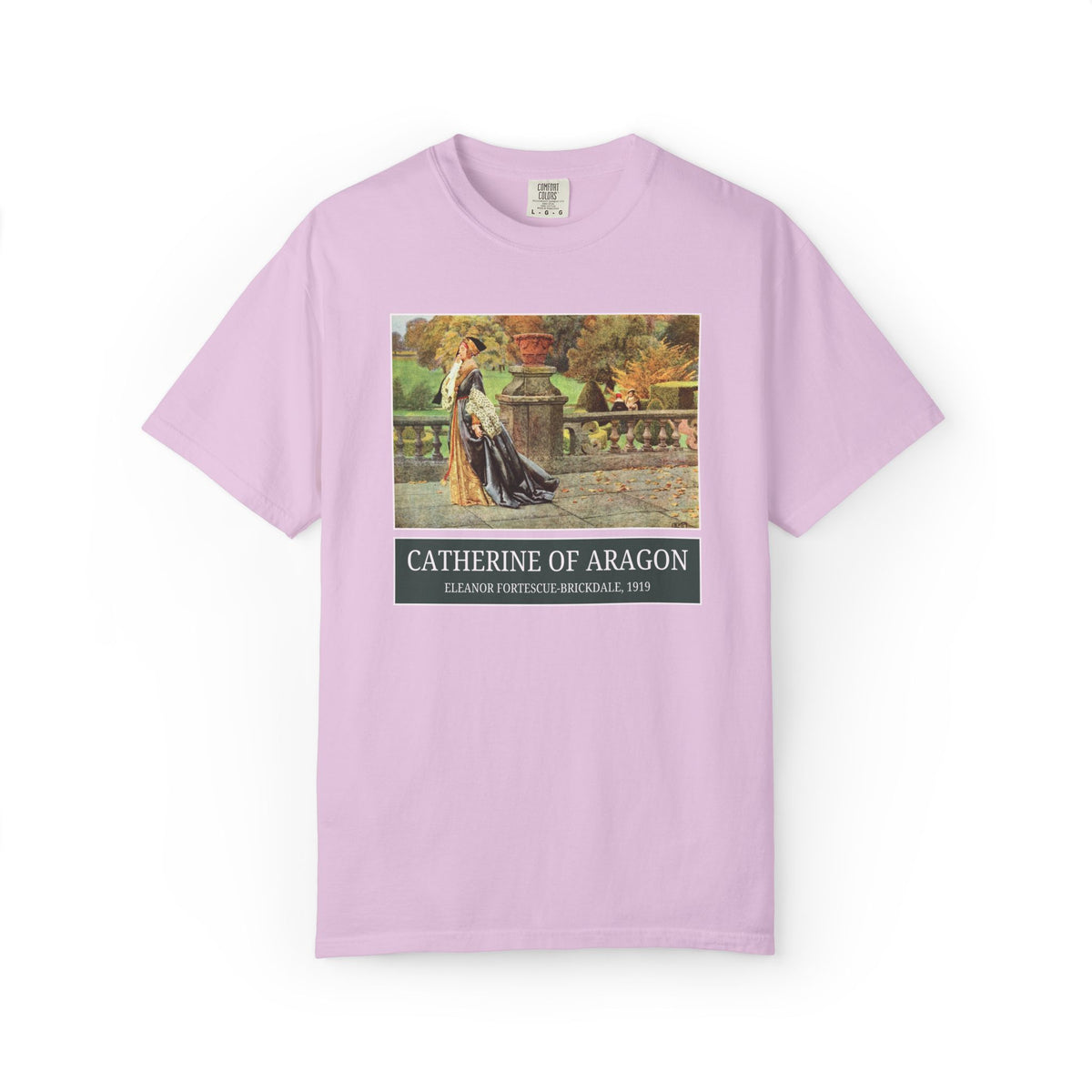 Catherine of Aragon Tudor History Art History Buff Tee Shirt, Famous Painting by Eleanor Fortescue-Brickdale, European Royal History Tee
