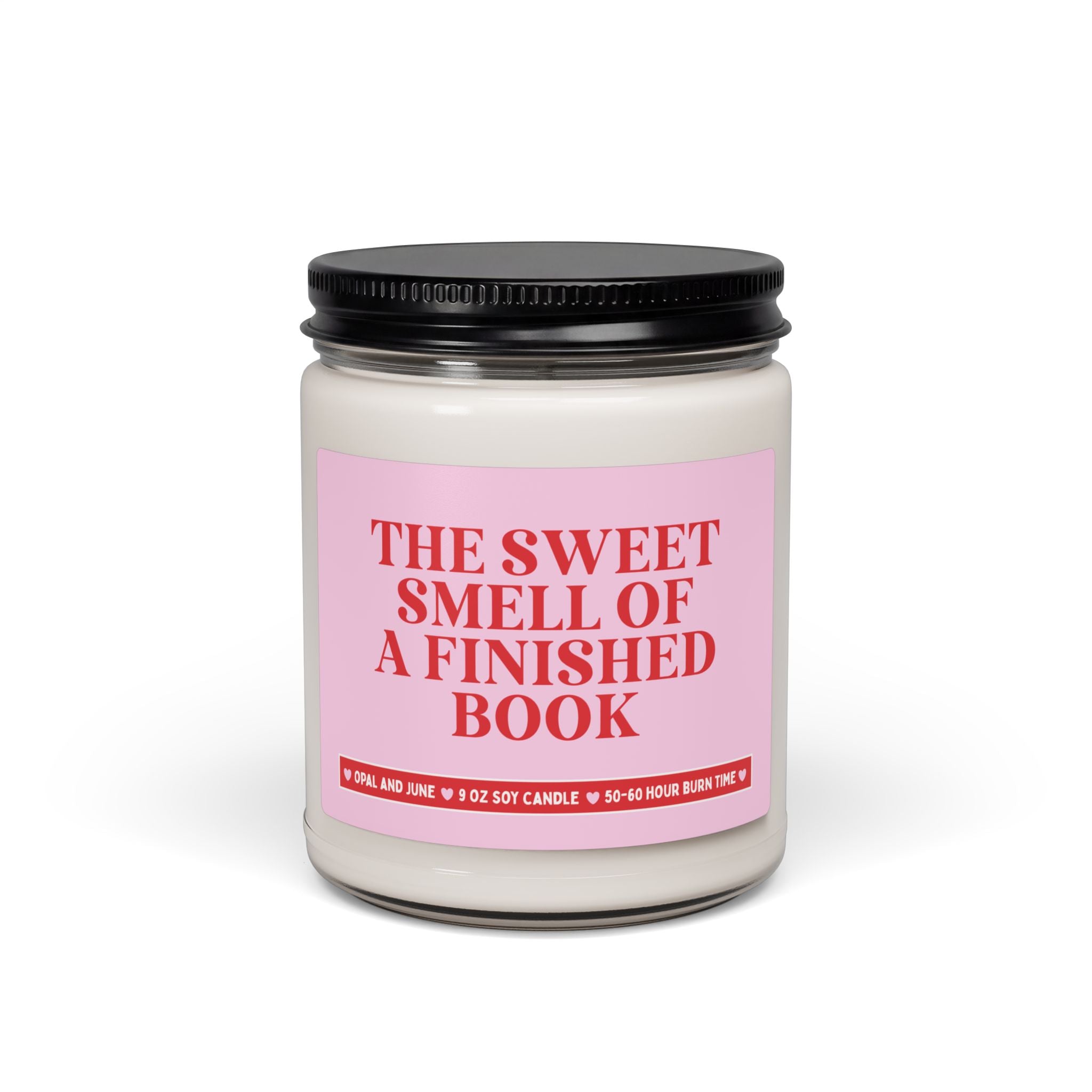 Book Lover Gift Idea: The Sweet Smell of a Finished Book, 9 Oz Soy Candle for Literature Professor or English Major, School Librarian Gift