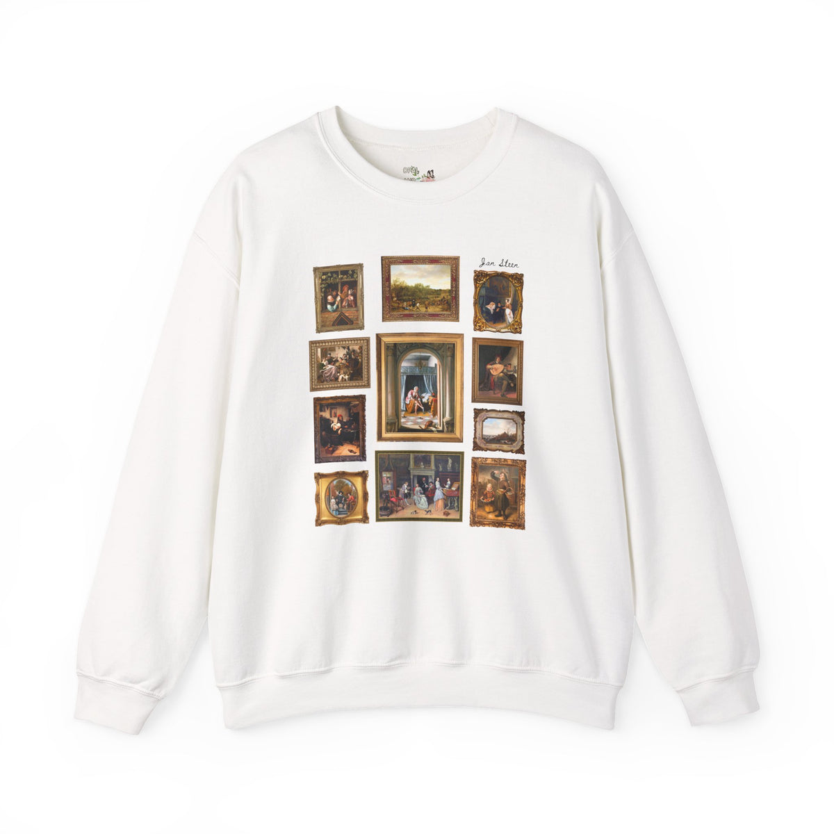 Jan Steen Dutch Golden Age Art History Buff Sweatshirt for European Art Historian or Humanities Teacher, Woman at Her Toilet Famous Painting