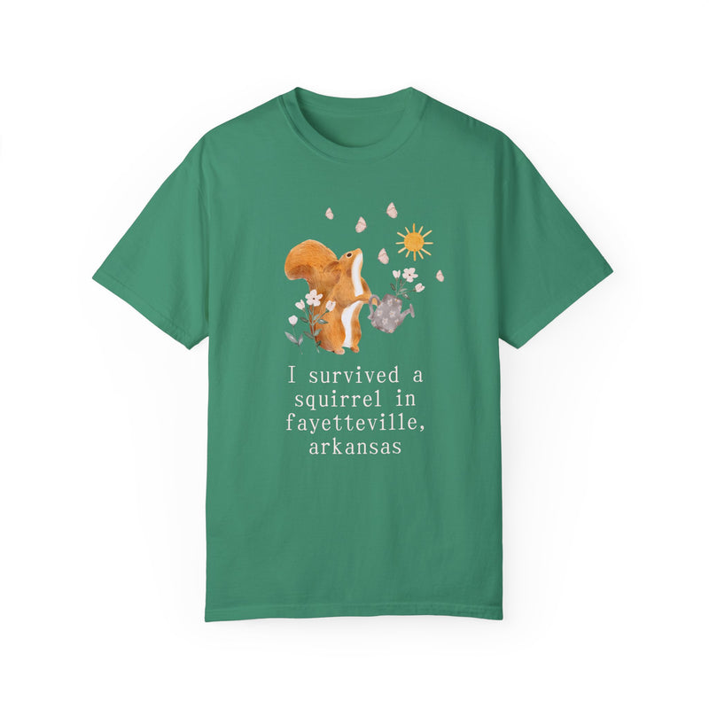 Funny Squirrel Tee Shirt: Fayetteville Arkansas