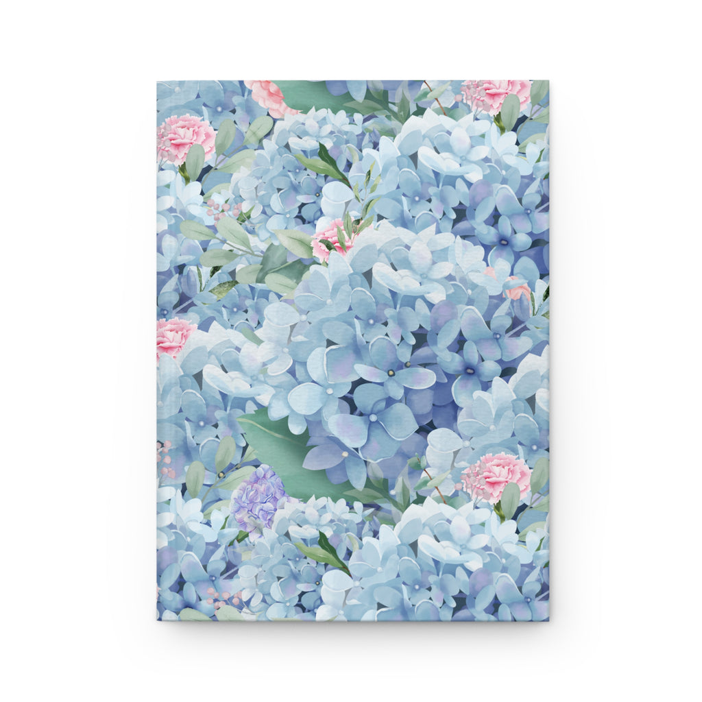 Blue Boho Floral Notebook for School or Work: Hardcover Notebook for Teacher or Writer
