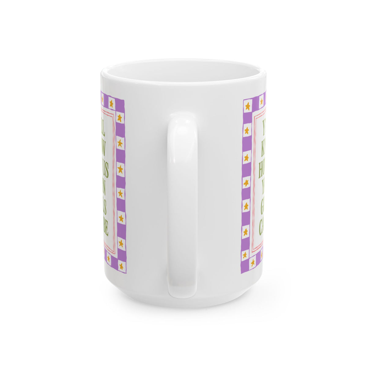 Y'all Know How Us Yarn Girls Can Be: Funny Knitting or Crochet Lover Coffee Mug for Mom or Sister Who Loves Yarn, Yarn Lover Gift
