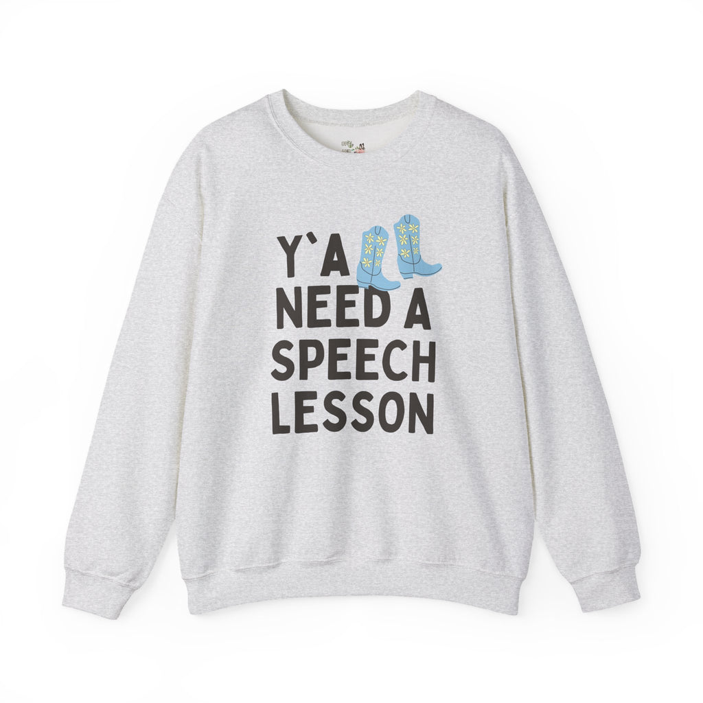 Speech Teacher Sweatshirt for Speech Therapist, Funny Saying Western Aesthetic Shirt for Speech Language Pathologist, Silly SLP Major Shirt
