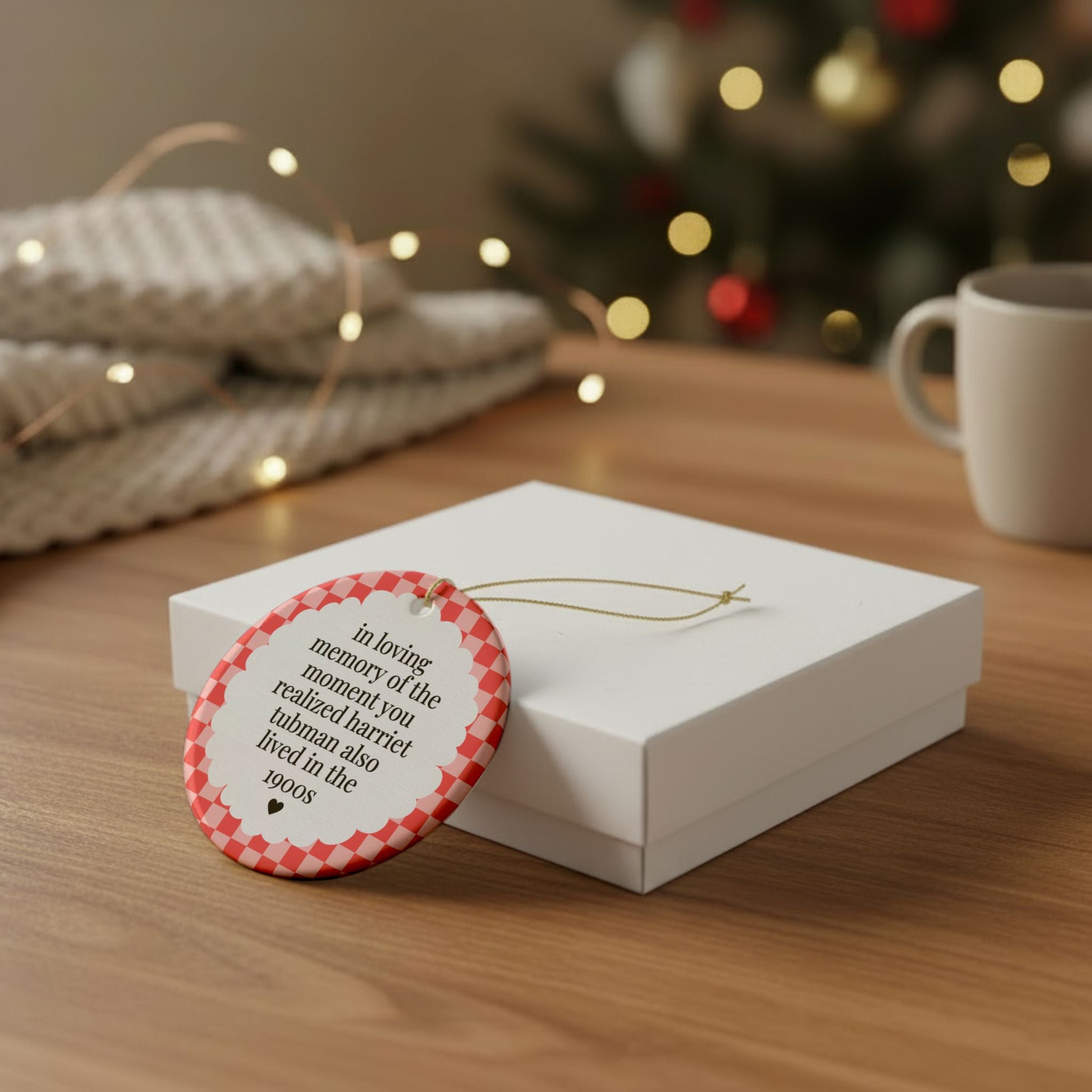 From the 1900s History Lover Gift: Harriet Tubman Also Lived int he 1900s, Colorful Holiday Ornament, American Civil War Historian Gift