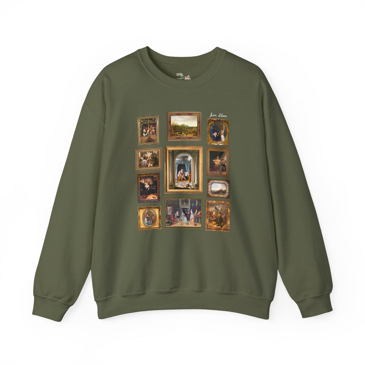 Jan Steen Dutch Golden Age Art History Buff Sweatshirt for European Art Historian or Humanities Teacher, Woman at Her Toilet Famous Painting