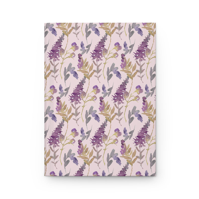 Mauve Cottagecore Flower Notebook for School: Small School Notebook with Flowers
