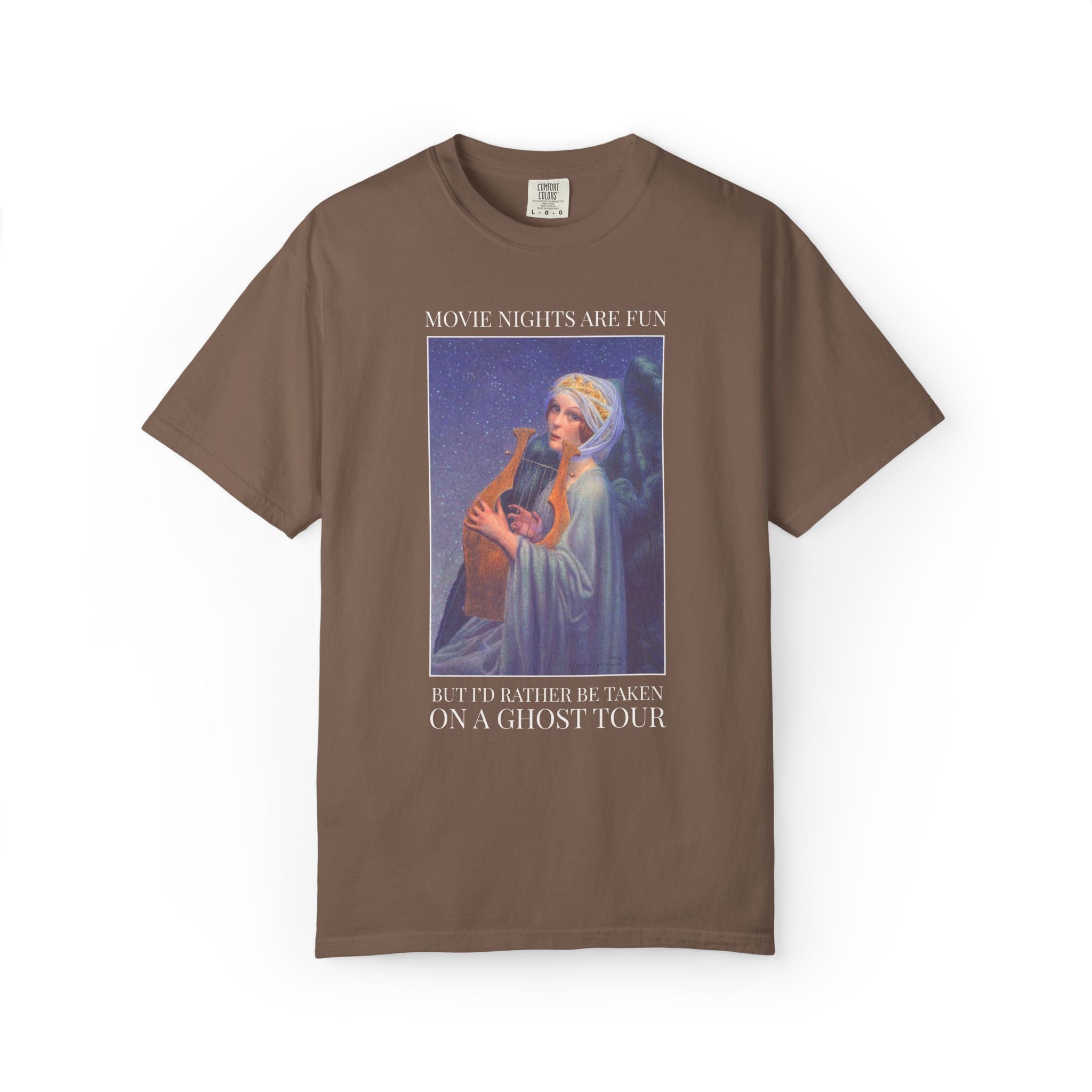 Spooky Season Art History Buff Tee Shirt for Friend Who Loves Ghost Tours, Spooky History Lover Gift, Colorful Halloween Ghost Lover Tee