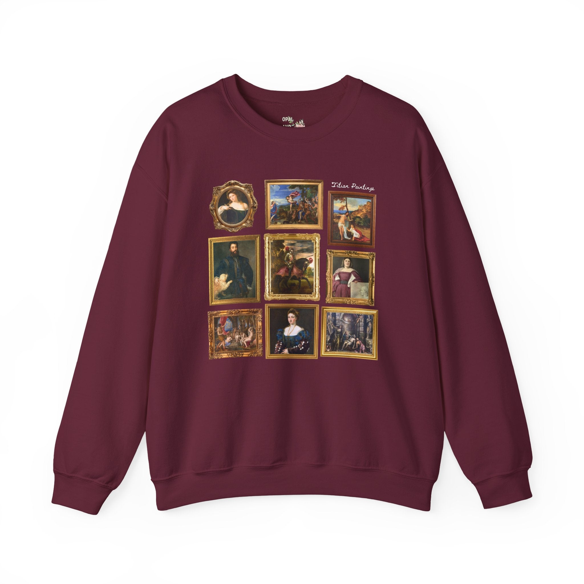 Titian Art History Sweatshirt: Famous Paintings, 16th Century Art Historian Crewneck for Museum Lover or Friend Who Loves Art, 1500s European Art