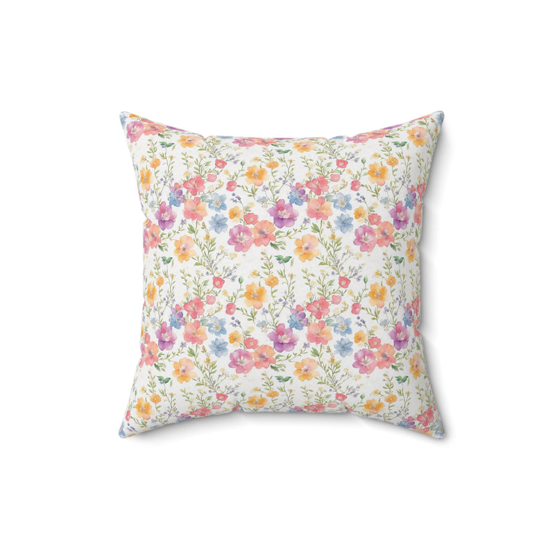 Whimsical Flower Pillow for Office: Cute and Cozy 90s Aesthetic Pillow for Room