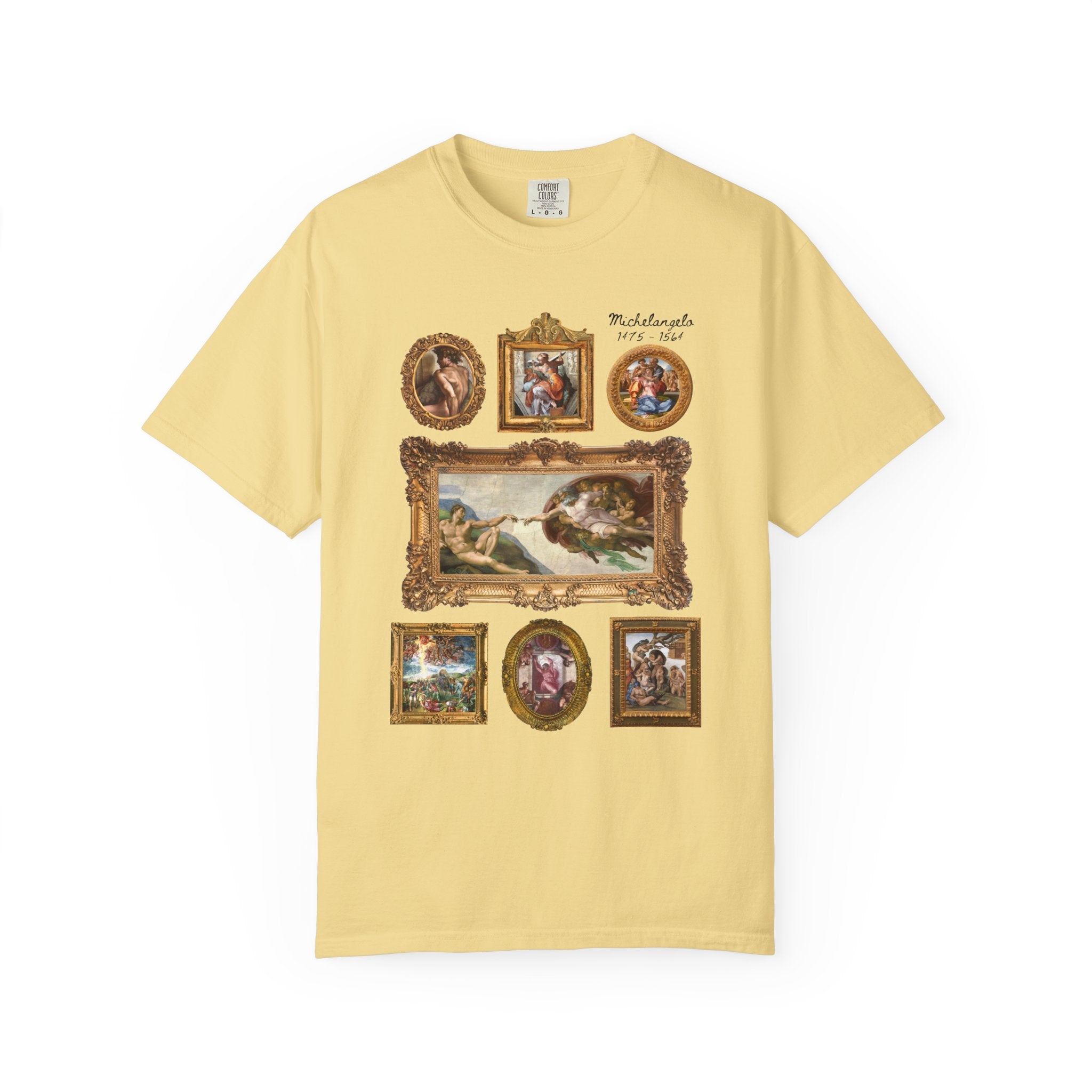 Michelangelo Art History Tee Shirt for Humanities Major Who Loves High Renaissance Art or the Sistine Chapel, 16th Century Roman History Tee
