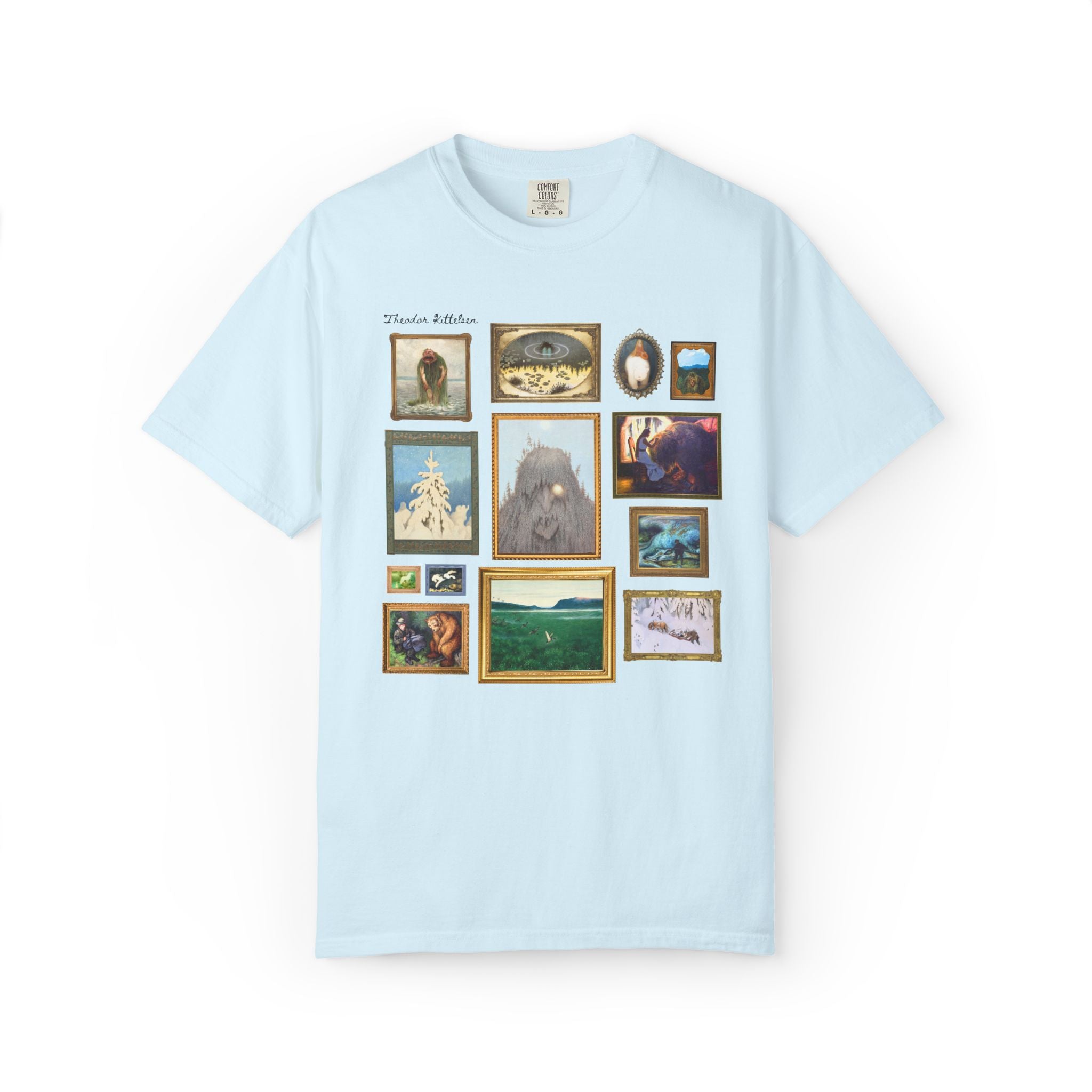 Theodor Kittelsen Art Historian Tee Shirt: Norwegian Art History, Early 1900s and Late 19th Century Fairy Tale and Folk Tale Famous Paintings