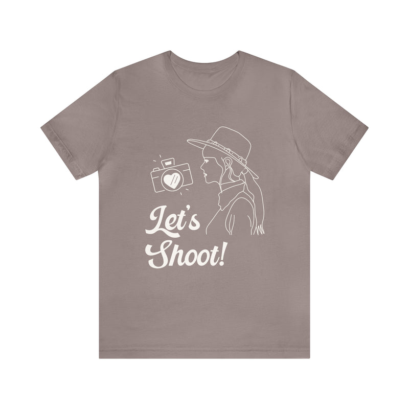 Let's Shoot! | Funny Western Aesthetic Tee Shirt for Wedding Photographer