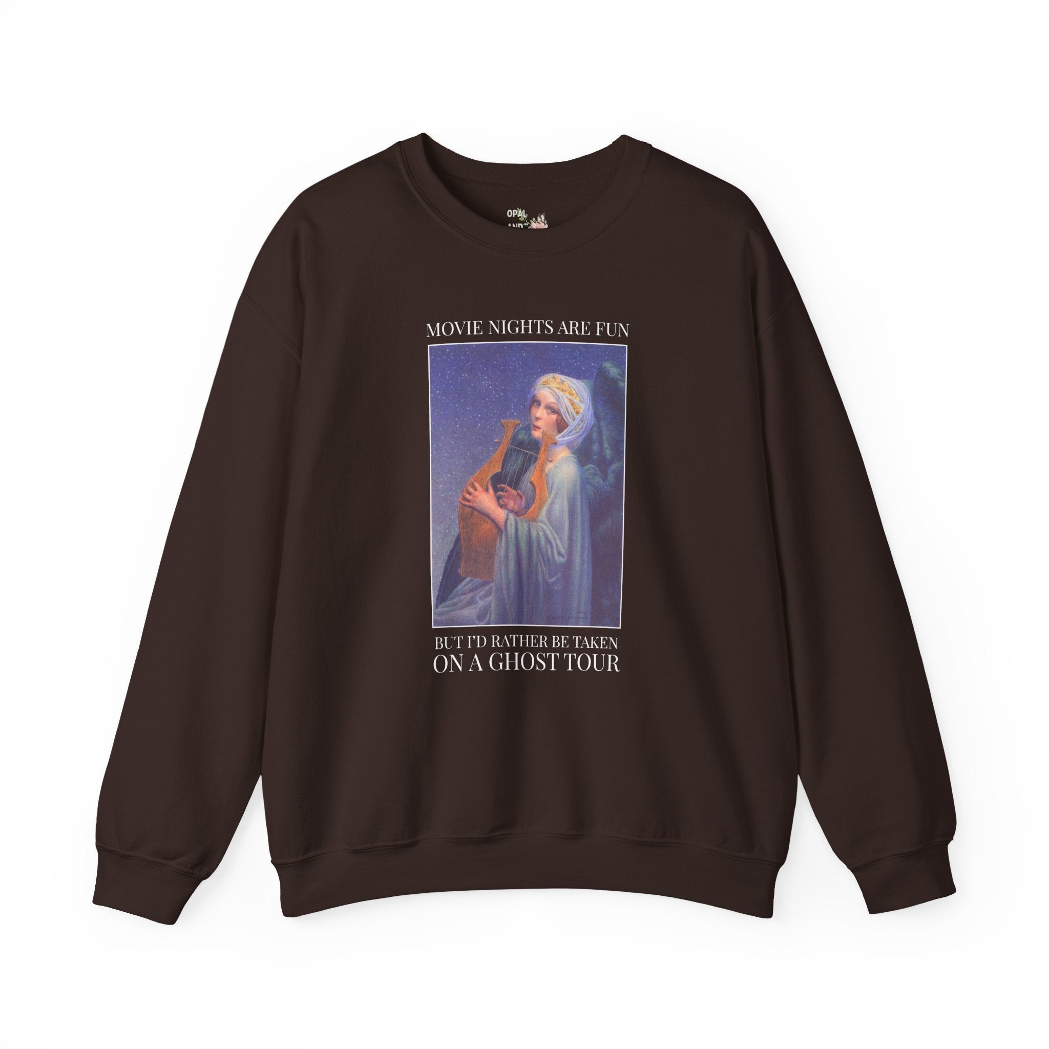 Spooky Season Art History Buff Sweatshirt for Friend Who Loves Ghost Tours, Spooky History Lover Gift, Colorful Halloween Ghost Lover Crewneck