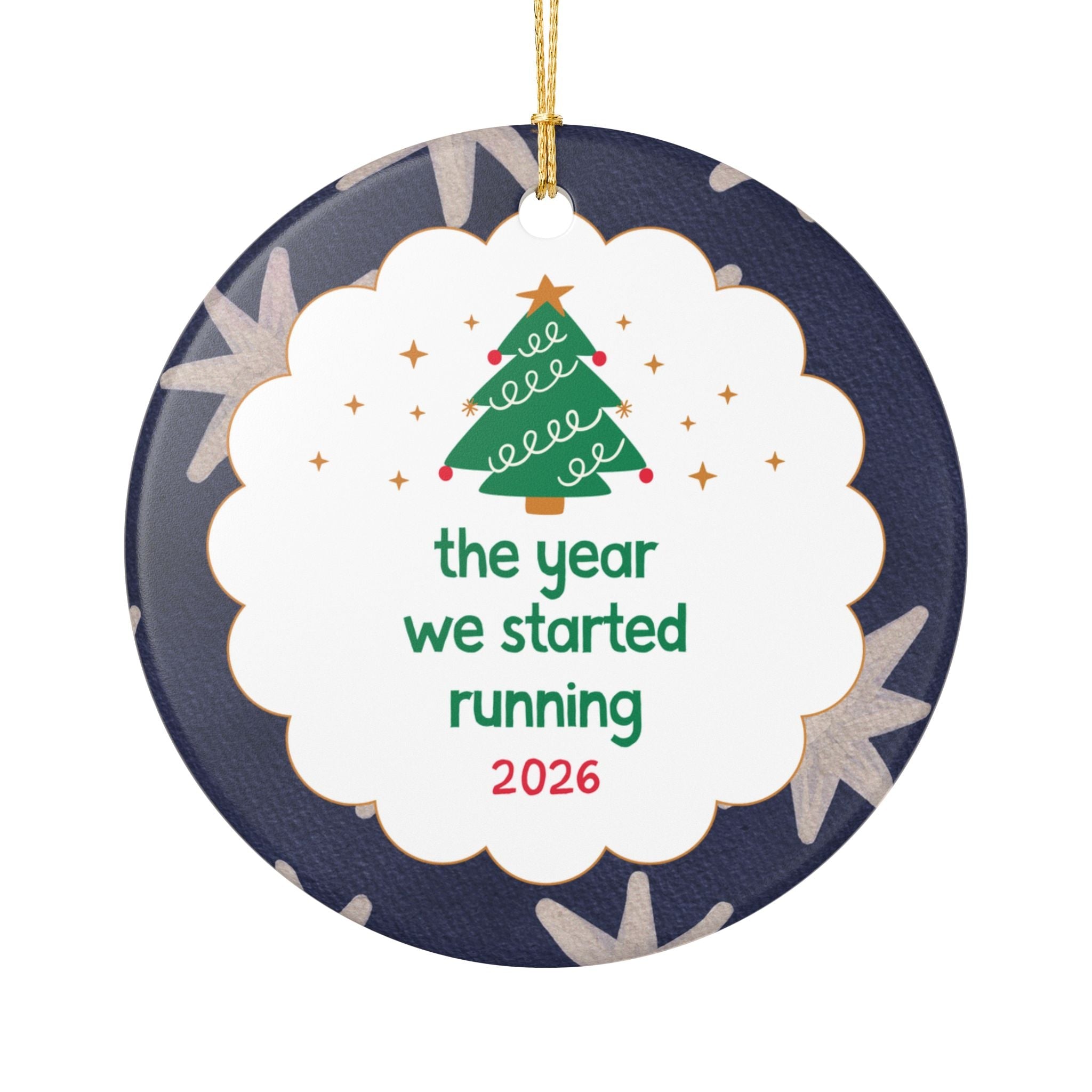 2026: The Year We Started Running Nostalgic Christmas Ornament for Friend Who Started Running 2026, Cute Run Club Gift, Holiday Ornament - Opal and June