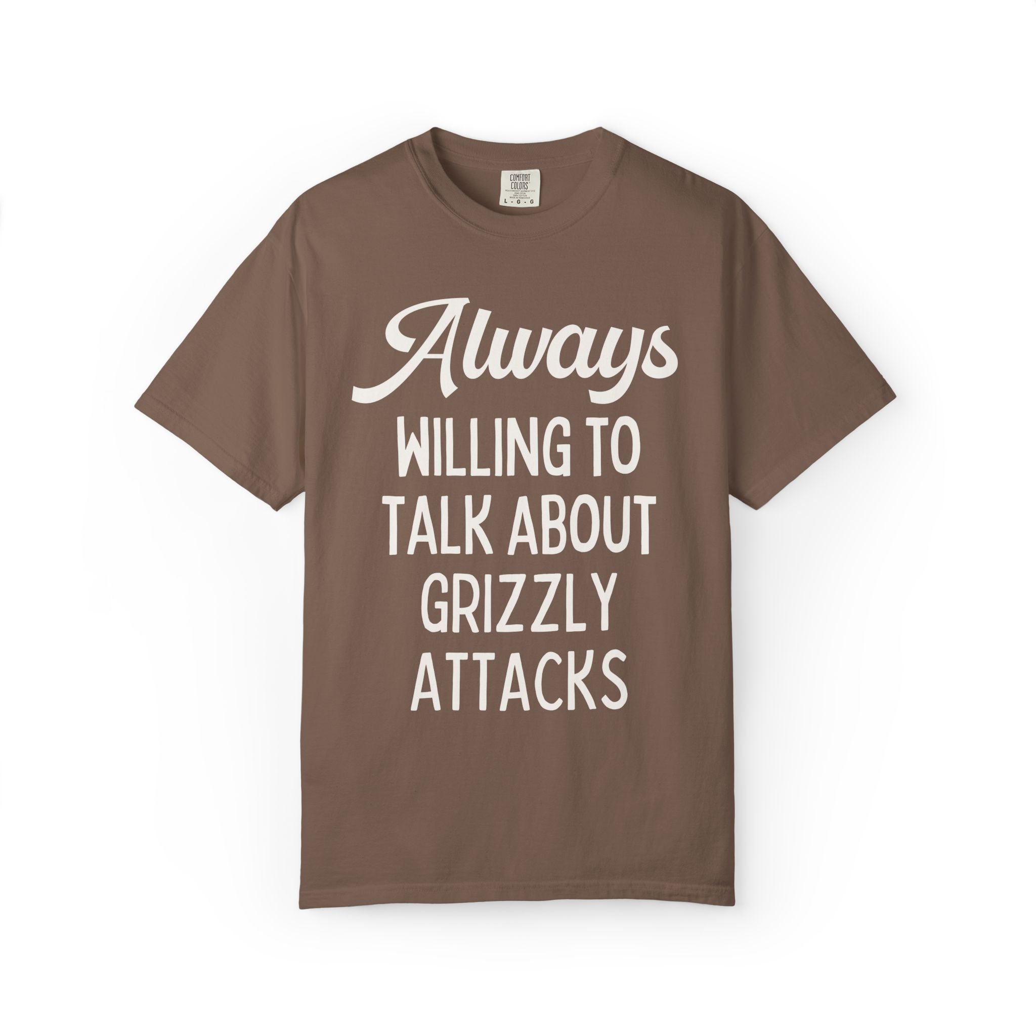 Morbid Animal History Tee Shirt for Friend Obsessed with Historical Disasters: Always Willing To Talk About Grizzly Attacks, Bear Lover Tee