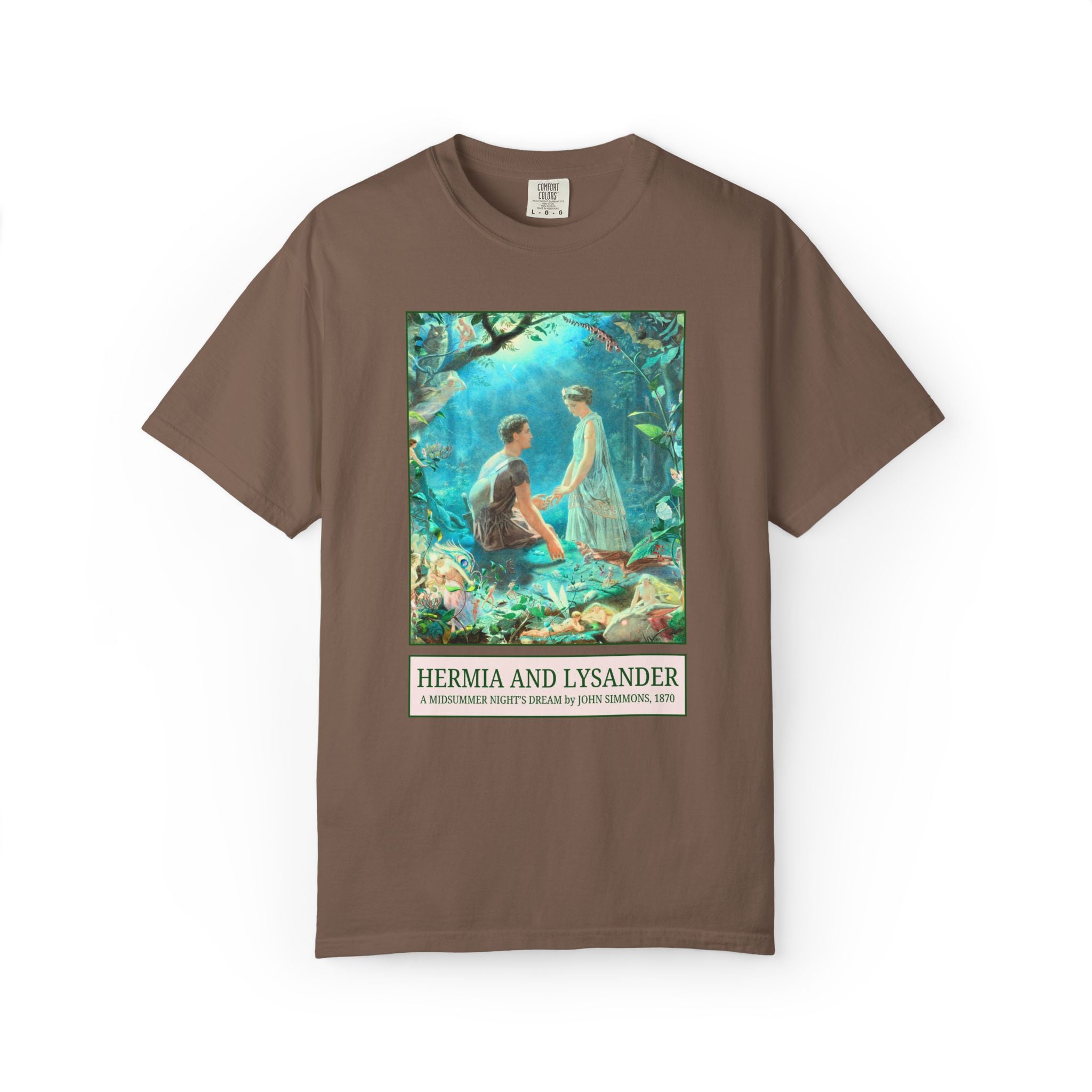 William Shakespeare Midsummer Night's Dream Art History Tee Shirt, Painting by John Simmons, High School or College English Teacher T-Shirt