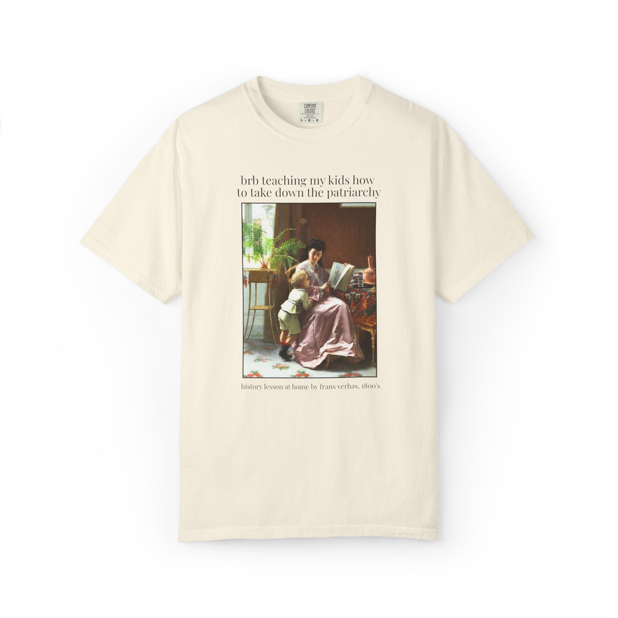 Women's Rights Art History Tee Shirt for Feminist Who Loves Equal Rights, 19th Century Famous Painting, Democratic Socialist Leftist Mom Tee