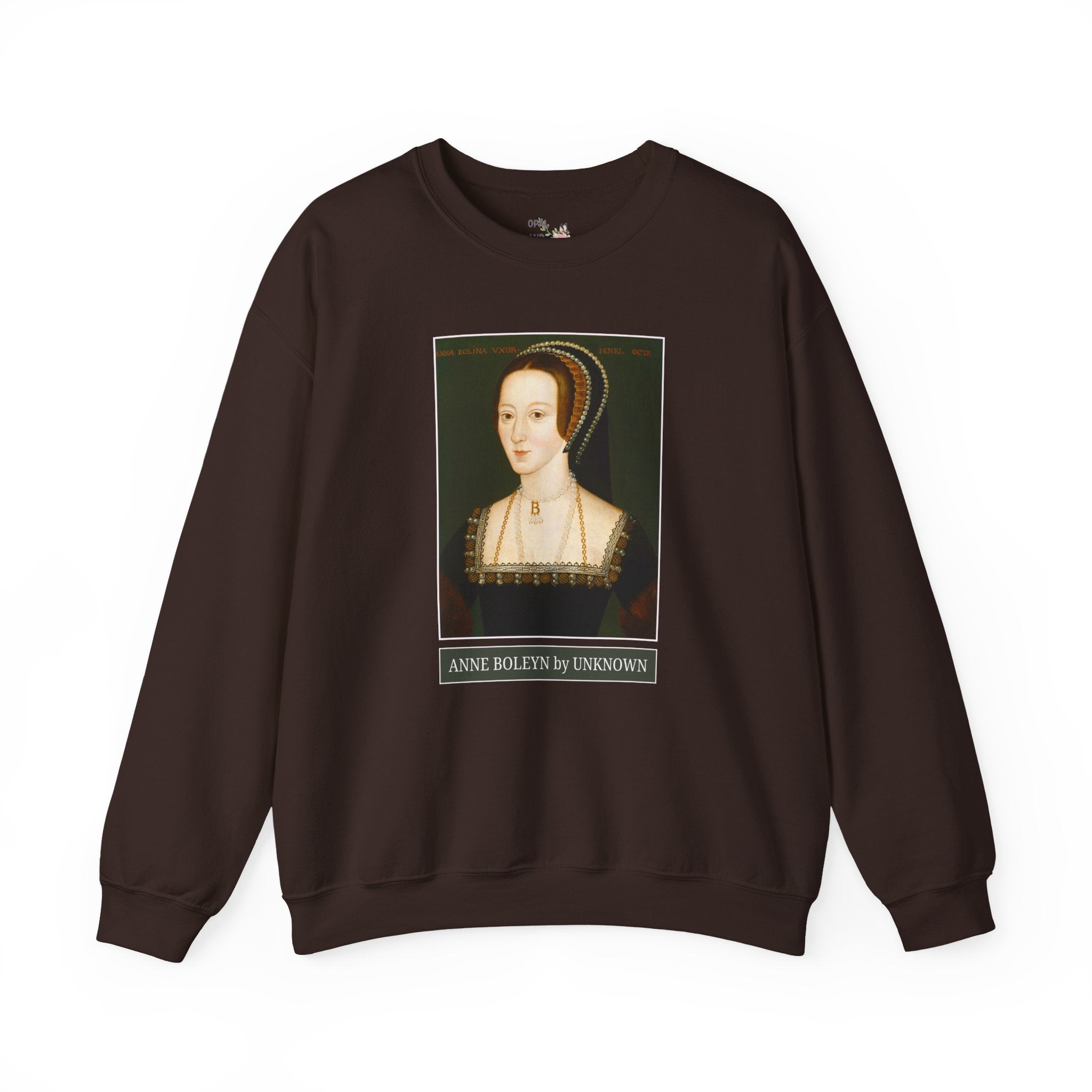 Anne Boleyn Art History Sweatshirt: Famous Painting of Anne Boleyn, Tudor History Famous Queens Crewneck, Women's European History Shirt
