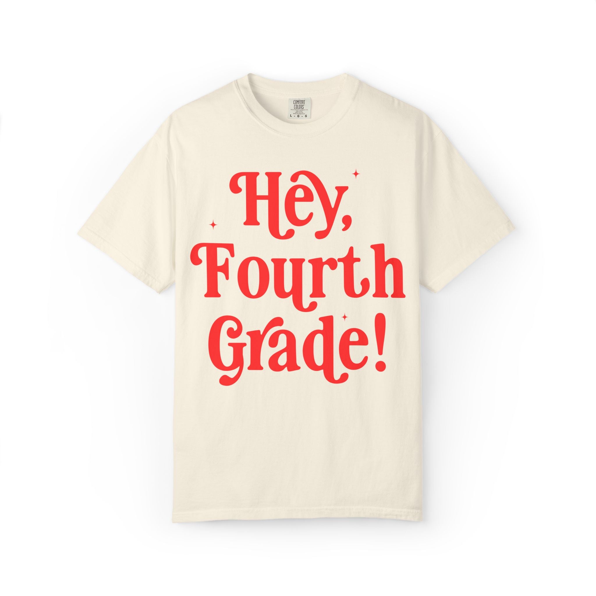 Hey Fourth Grade Back to School Matching Teacher T-Shirt, Cute Fourth Grade Teacher Team or Fourth Grade Team Tee, Paraprofessional Gift