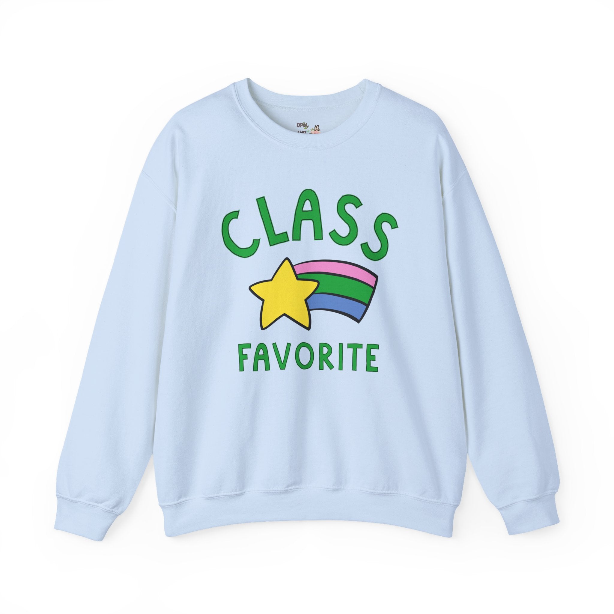 Class Favorite Teacher Sweatshirt for Elementary School Teacher, Funny High School Teacher Crewneck, Silly Back to School New Teacher Gift