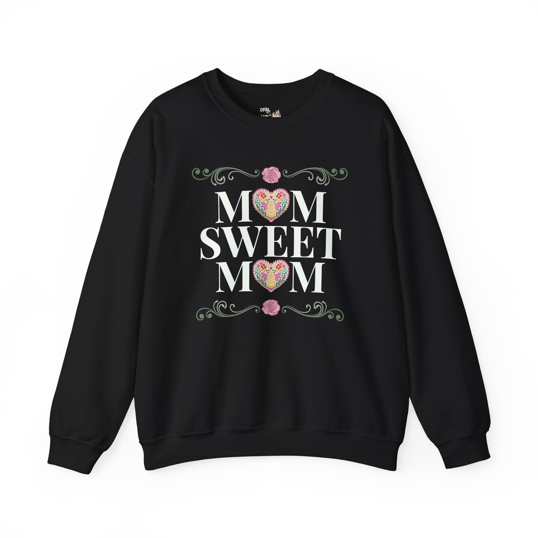 Mom Sweet Mom Sweatshirt for Mom of Twins or Mama of Teenagers, Cute Mother's Day Gift from Daughter or Son, Kitschy 90s Throwback Mama Crewneck