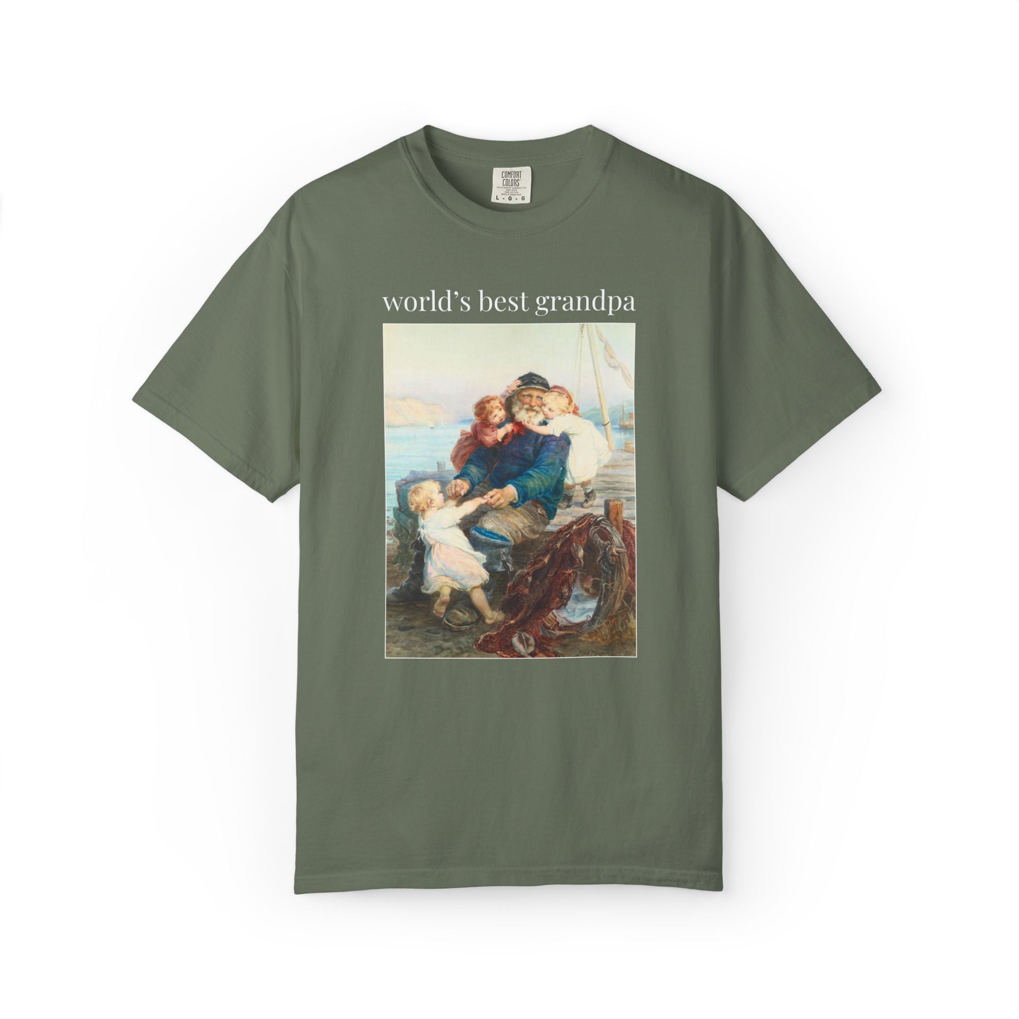 World's Best Grandpa Art History T-Shirt