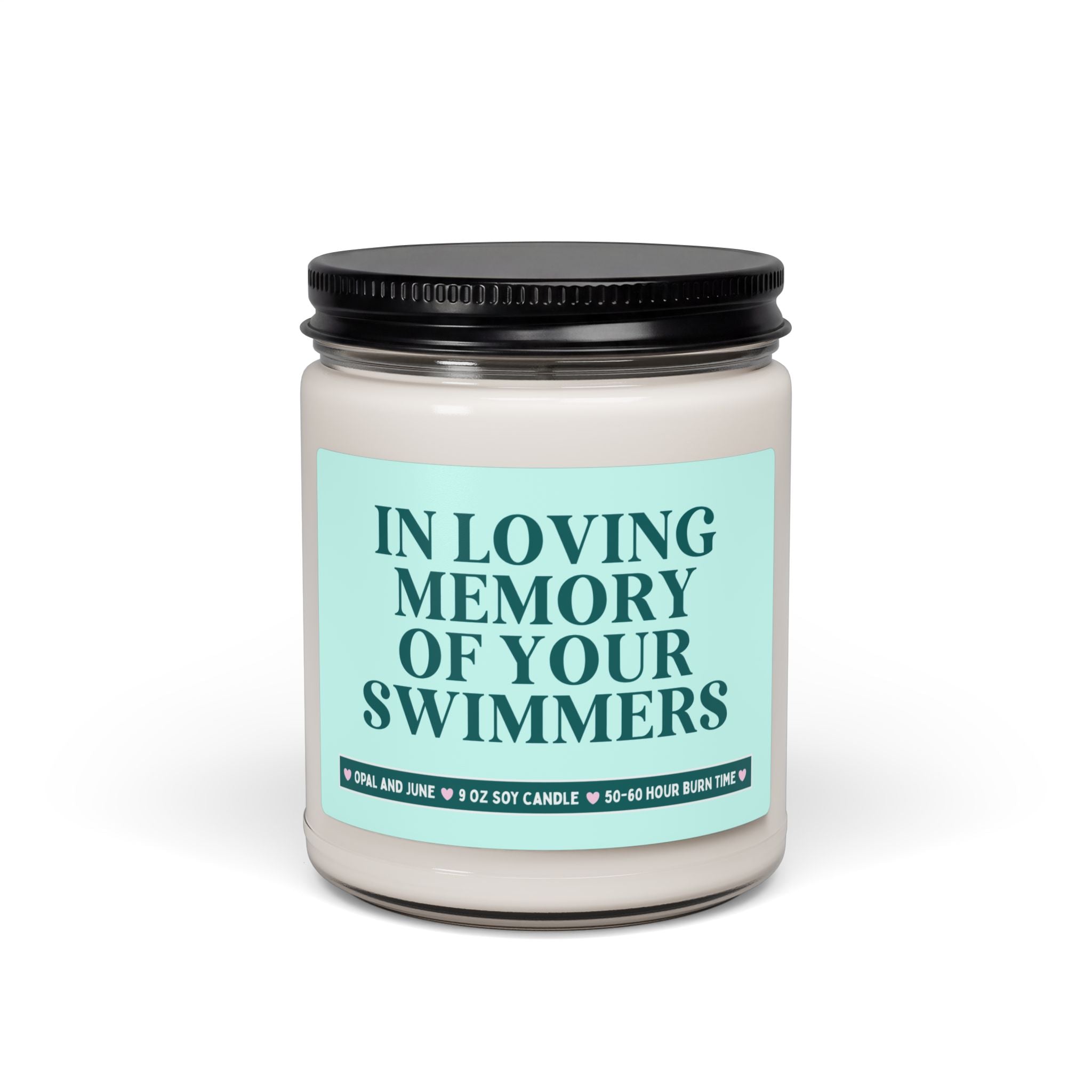 Funny Vasectomy Gift for Husband or Boyfriend Getting a Vasectomy: In Loving Memory of Your Swimmers, Silly Unhinged 9 Oz Soy Candle for Him