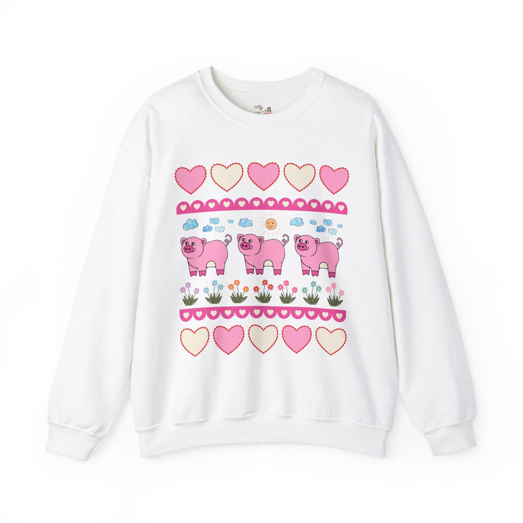 Adorable Doodle Pig Sweatshirt